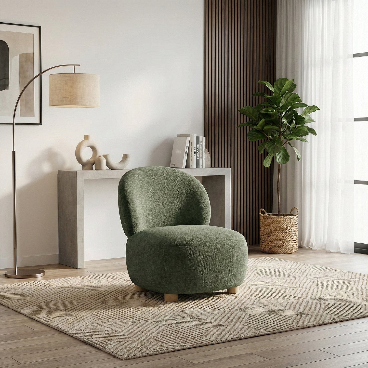 Poltrona Fendi Chenille Verde