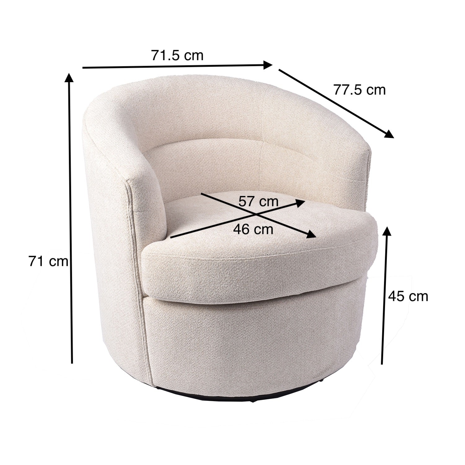 Poltrona Sherin Beige
