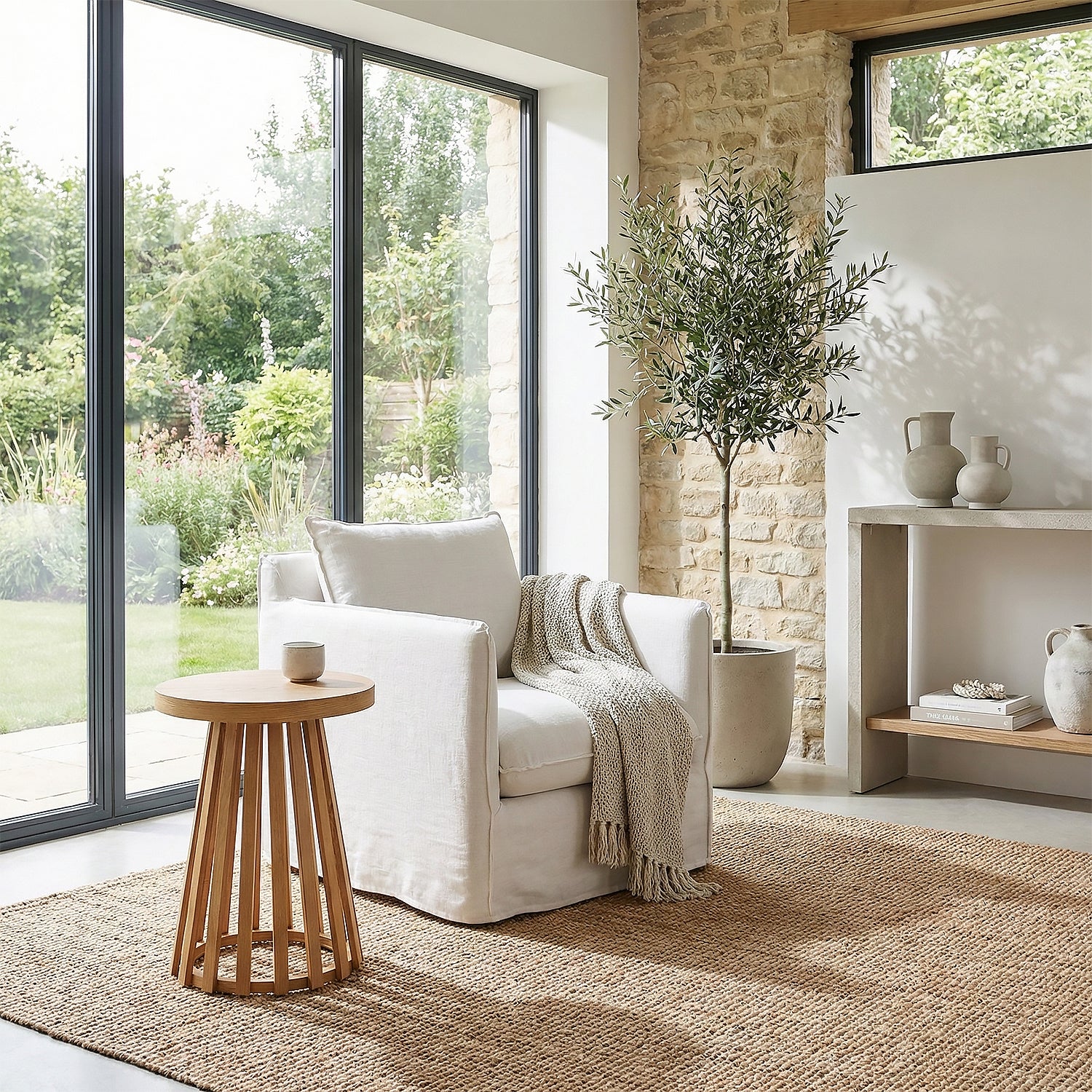 Mesa Auxiliar Palermo Natural Claro