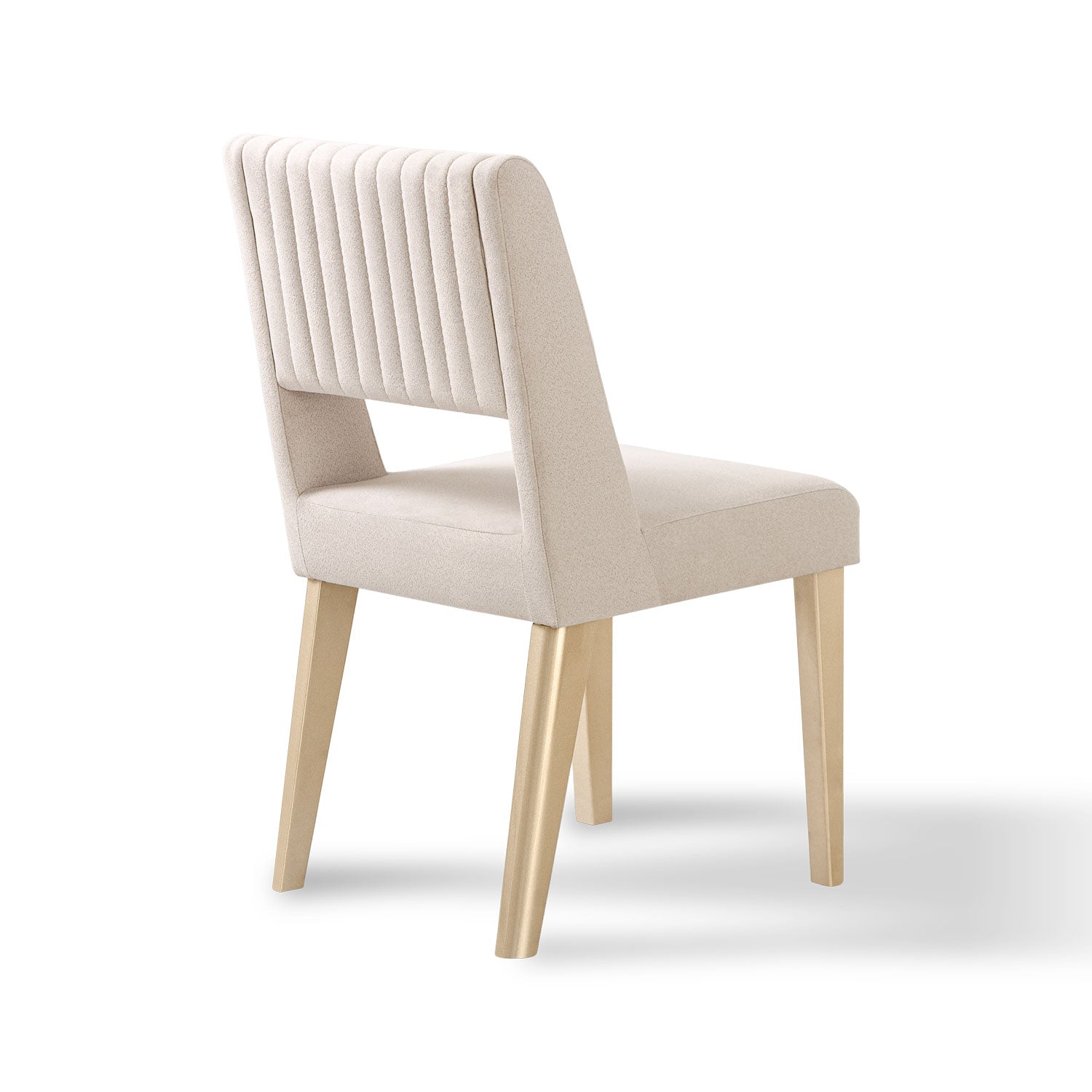 Comedor 4 Puestos Murano Velvet Serena Crema, Champaña Banca