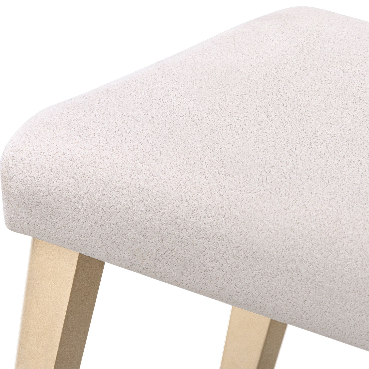 Comedor 4 Puestos Murano Velvet Serena Crema, Champaña Banca