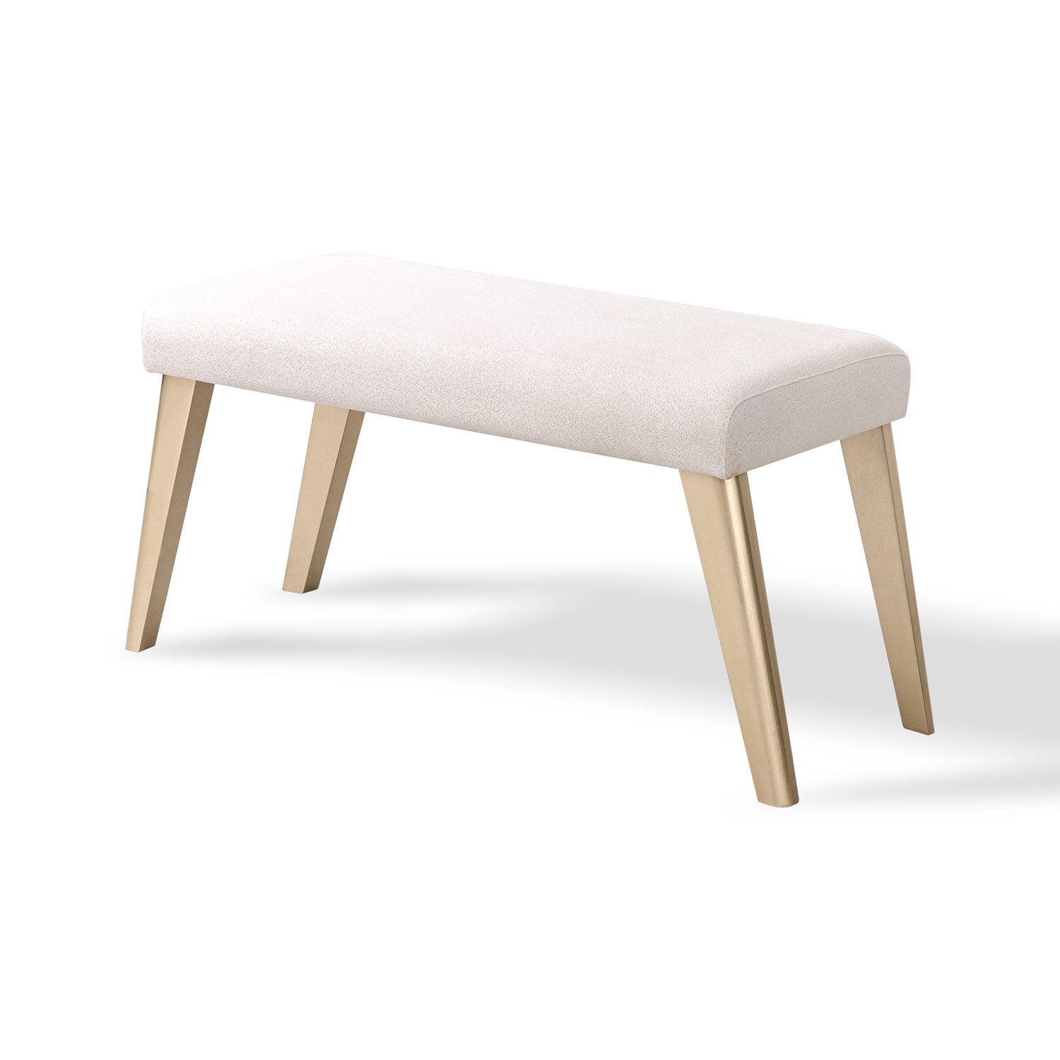 Comedor 4 Puestos Murano Velvet Serena Crema, Champaña Banca