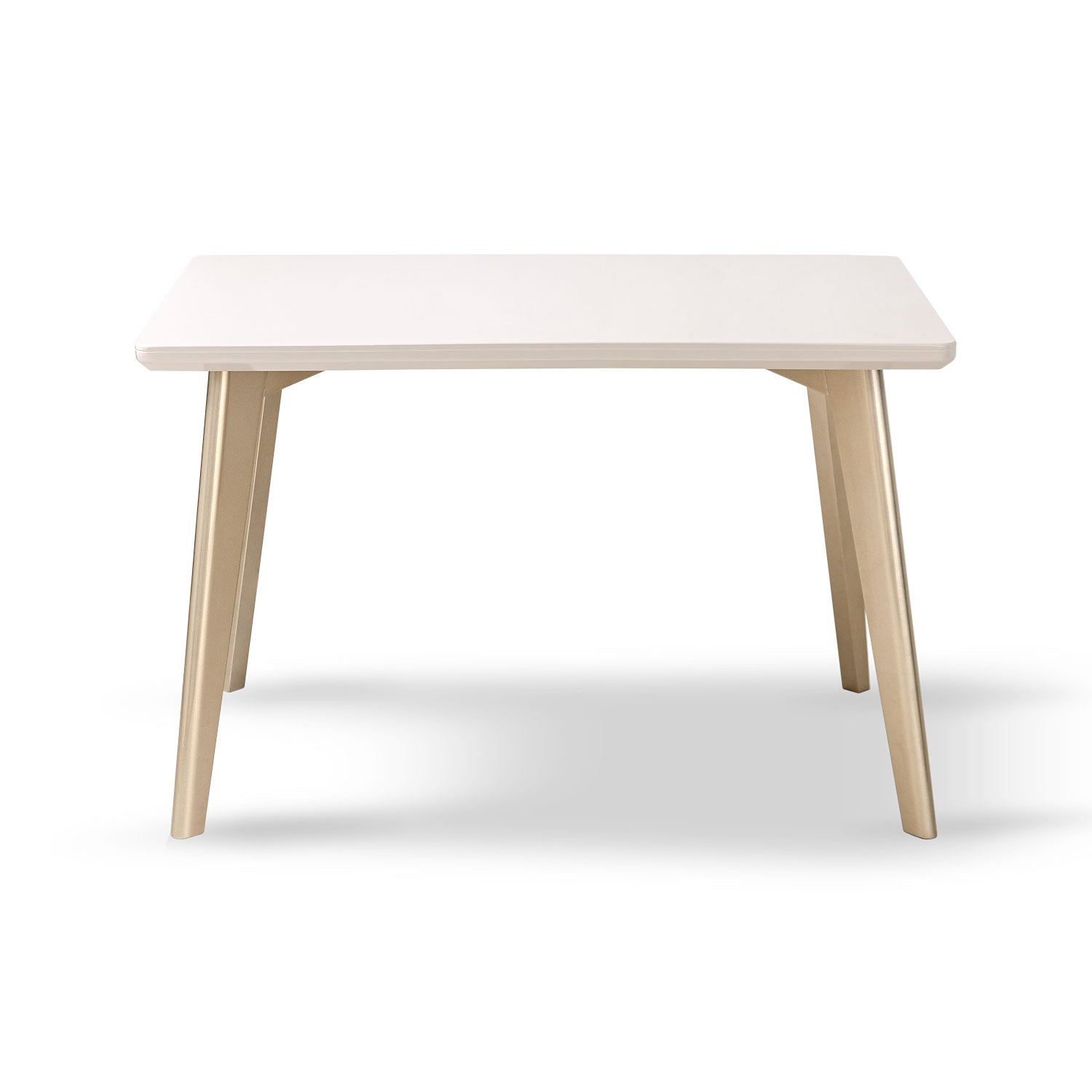 Comedor 4 Puestos Murano Velvet Serena Crema, Champaña Banca