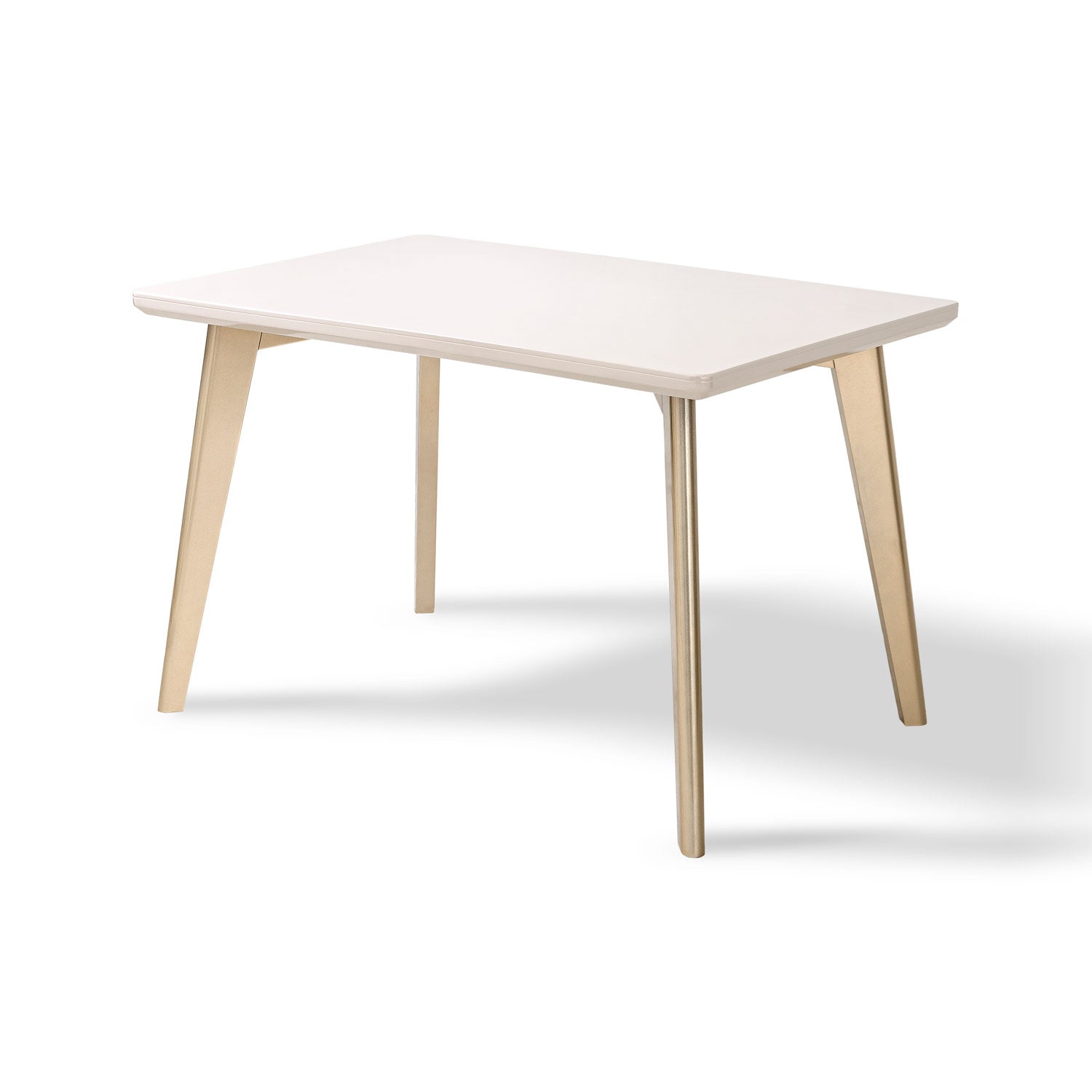 Comedor 4 Puestos Murano Velvet Serena Crema, Champaña Banca