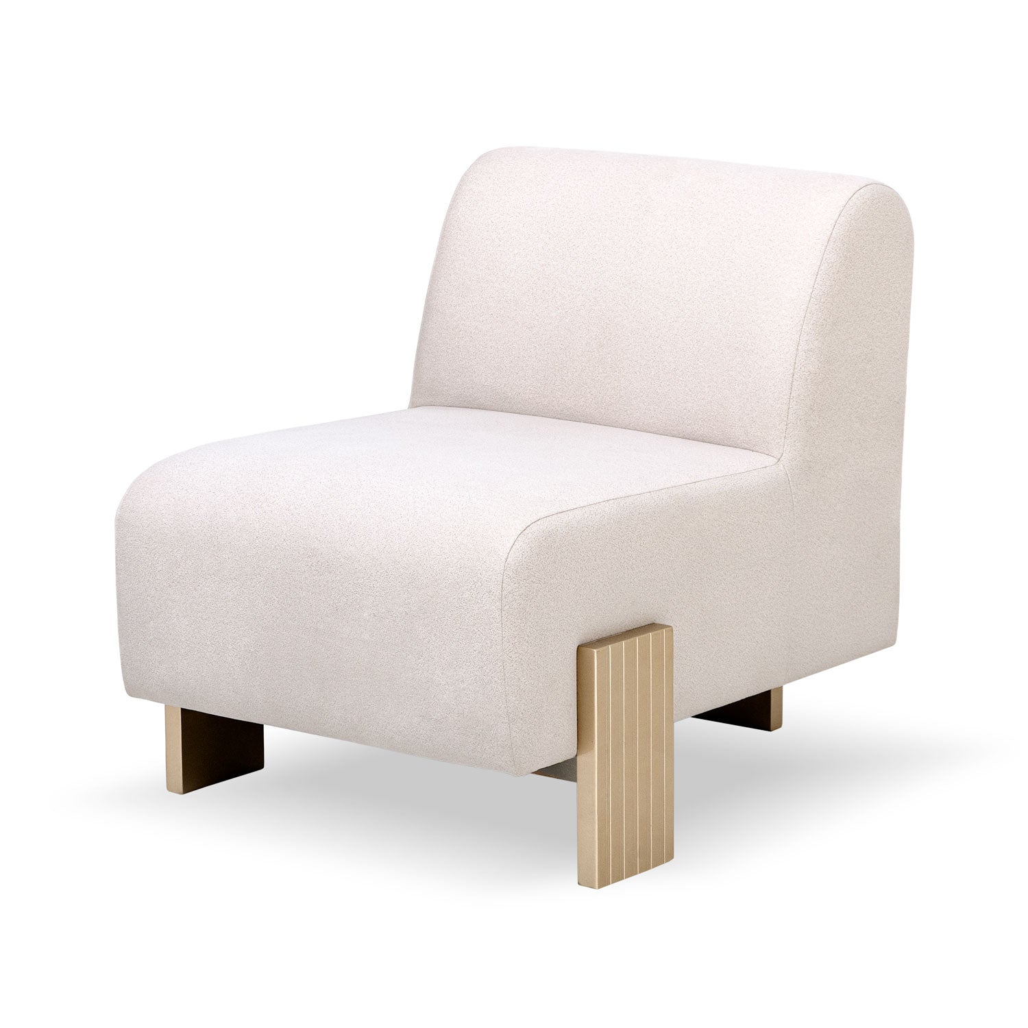 Poltrona Murano Velvet Serena Crema, Champaña