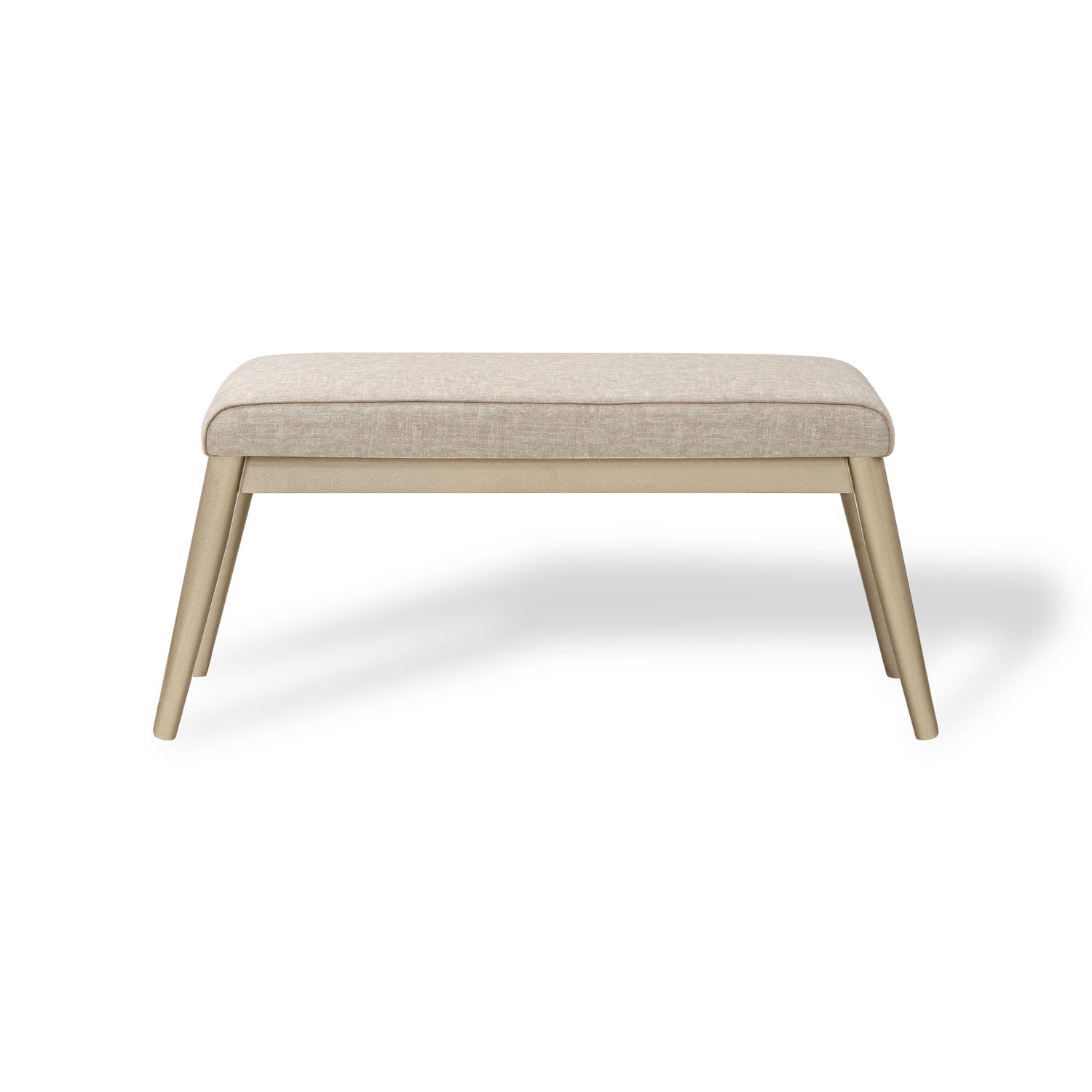Comedor 4 Puestos Luma Velvet Idilio Beige, Champaña Banca