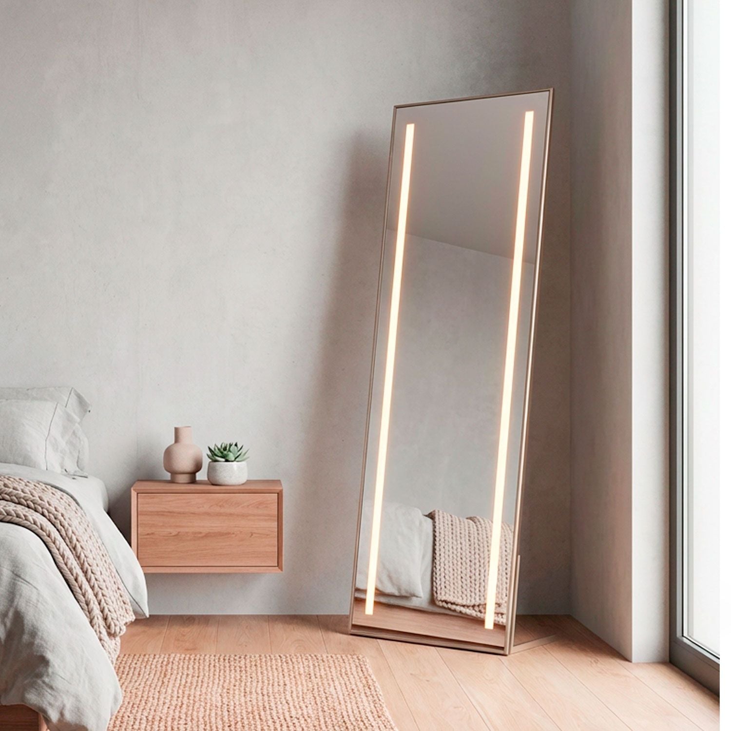 Tocador Sevilla Taupe Perla Led