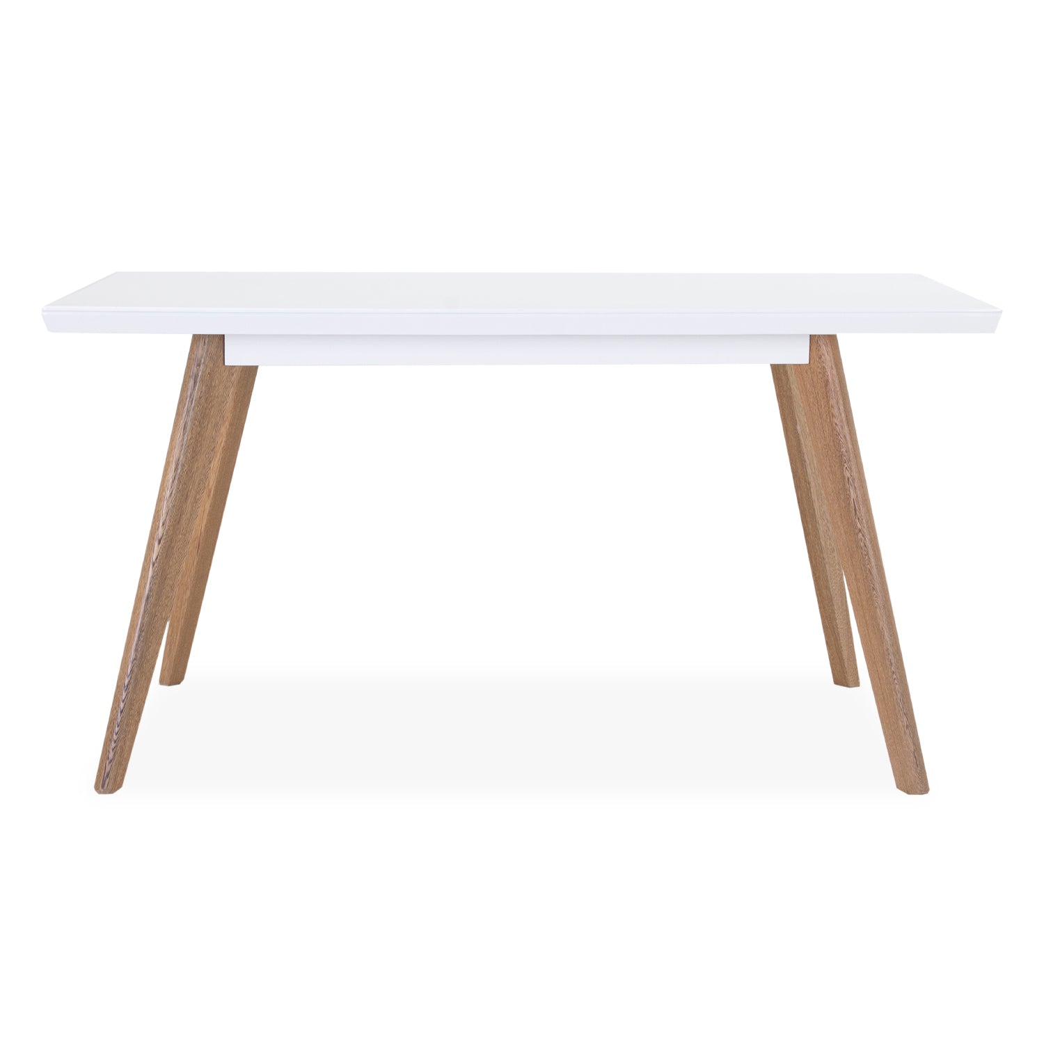 Comedor 6 Puestos Bruno Eurolino Marfil, Natural y Blanco Poliuretano*