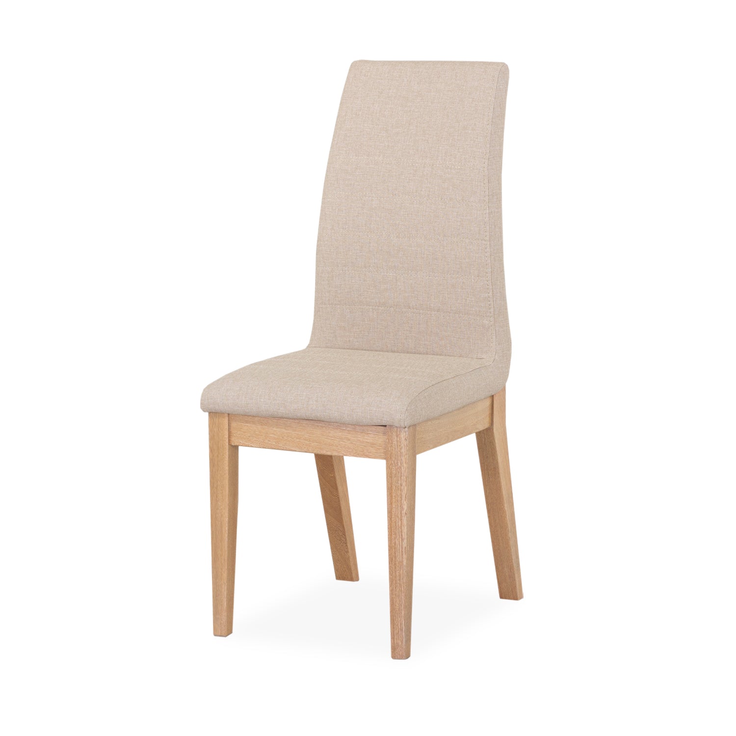 Comedor 6 Puestos Bruno Eurolino Marfil, Natural y Blanco Poliuretano*