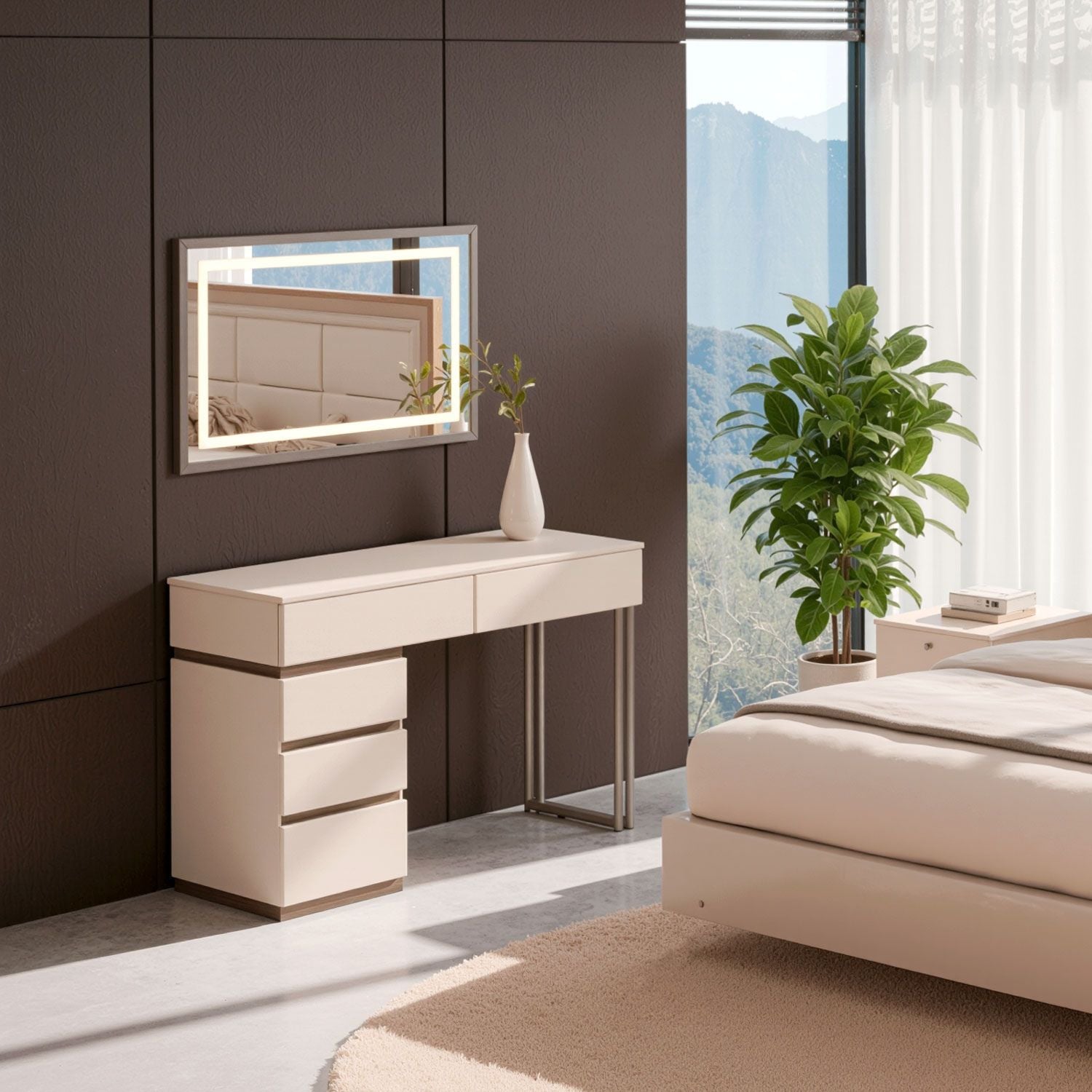 Tocador Harrison Latte, Taupe Perla
