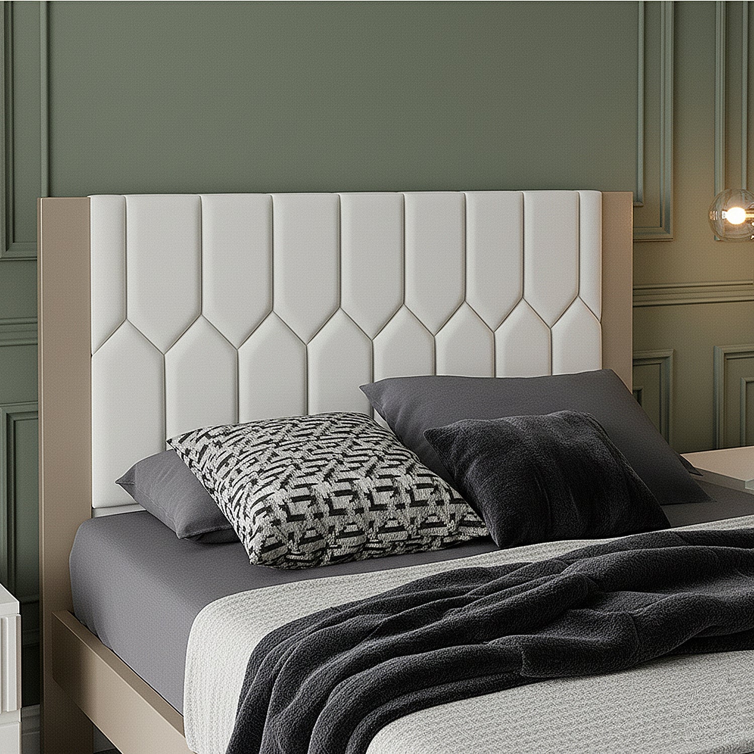 Cama Queen Orus Premier Perla, Champaña