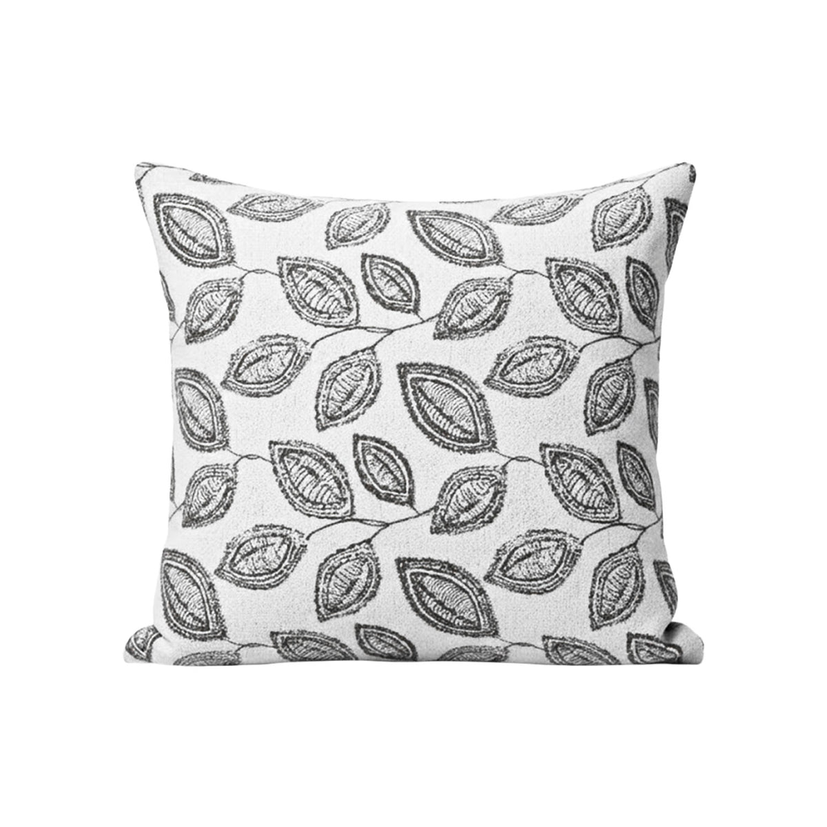 Cojin 45X45 Rosales Hoja Blanco