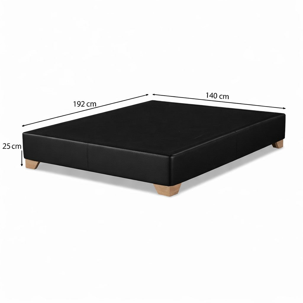 Base Cama Doble Taylor Eurolino Negro