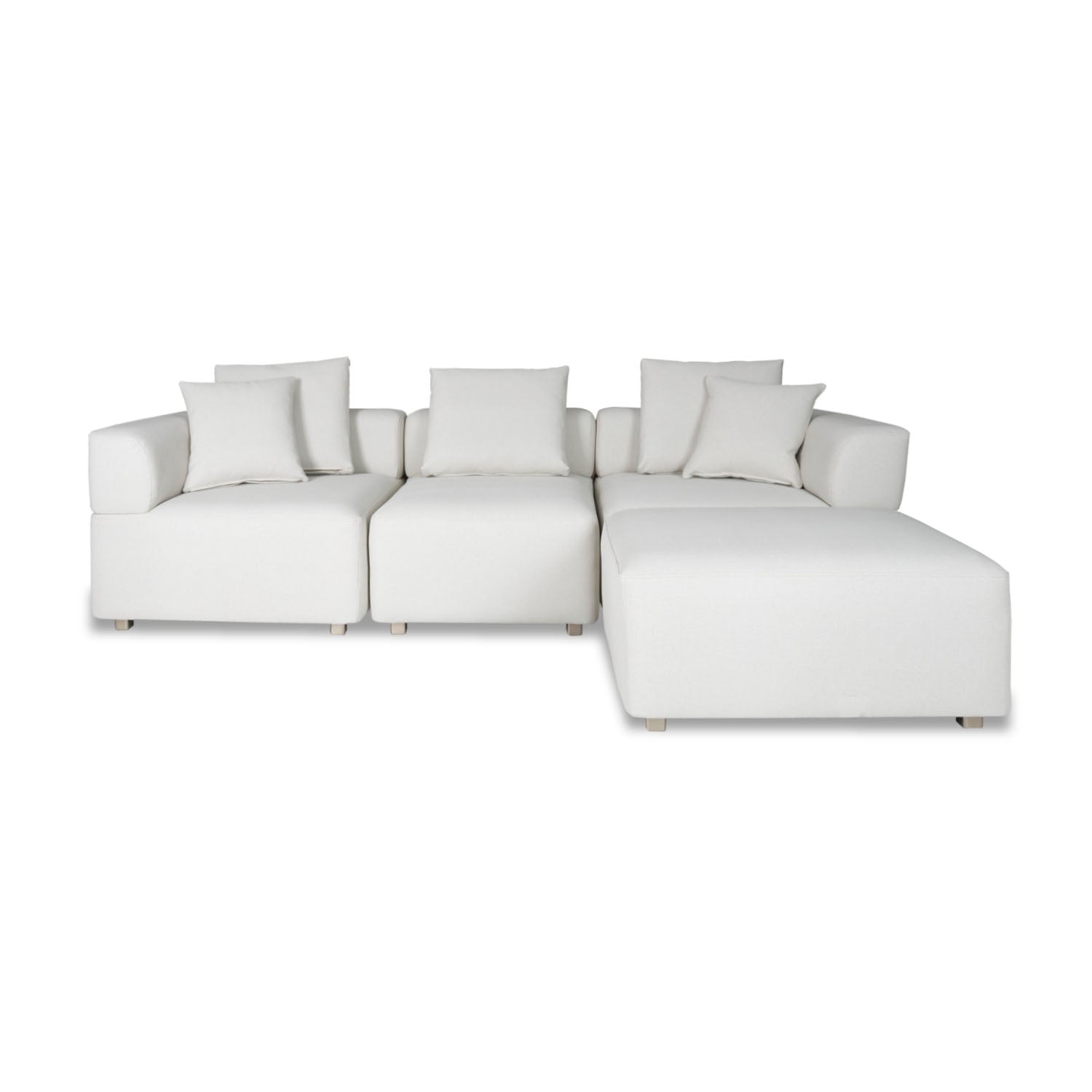 Juego de Sala Kanon Eurolino Blanco, Champaña 4 Piezas