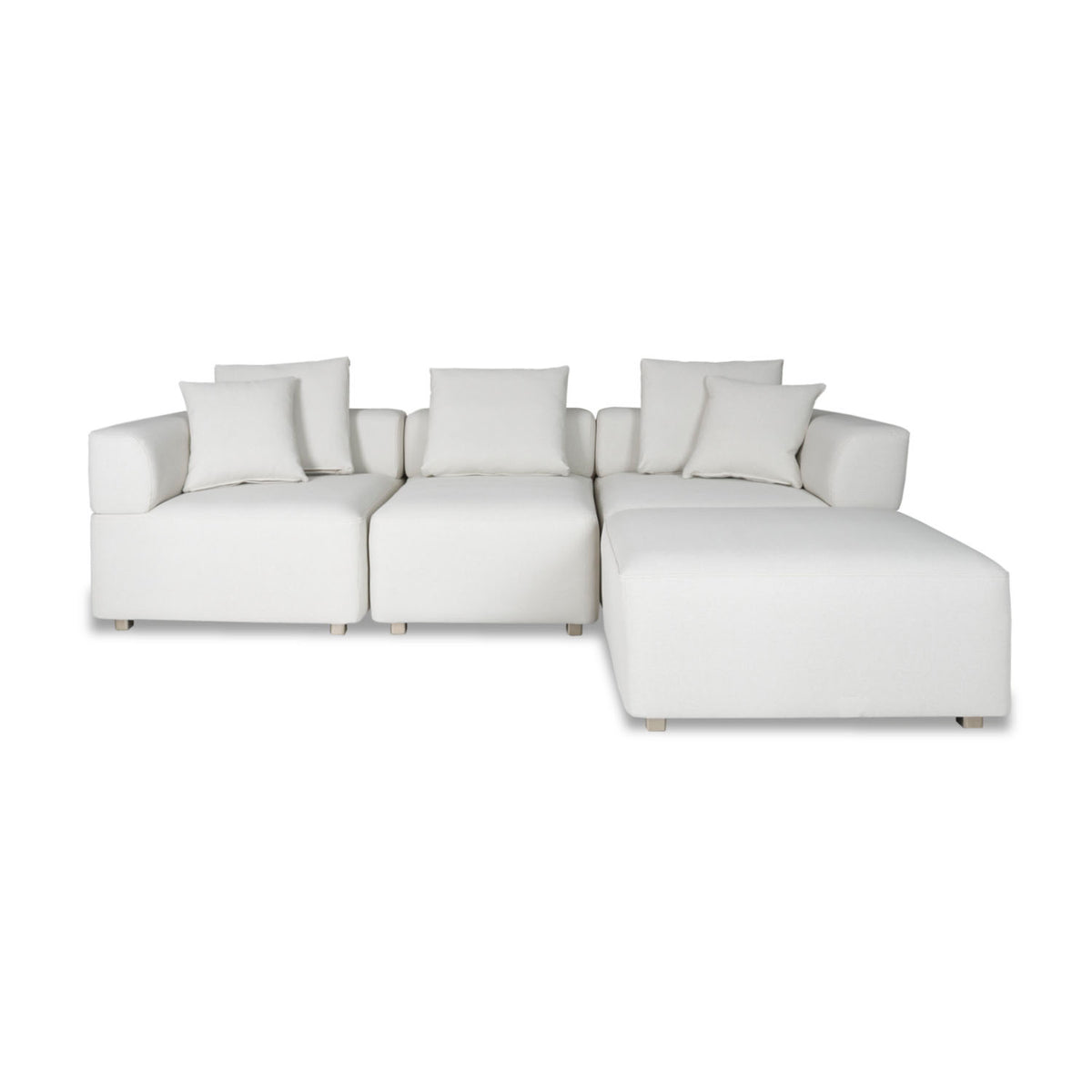 Juego de Sala Kanon Eurolino Blanco, Champaña 4 Piezas