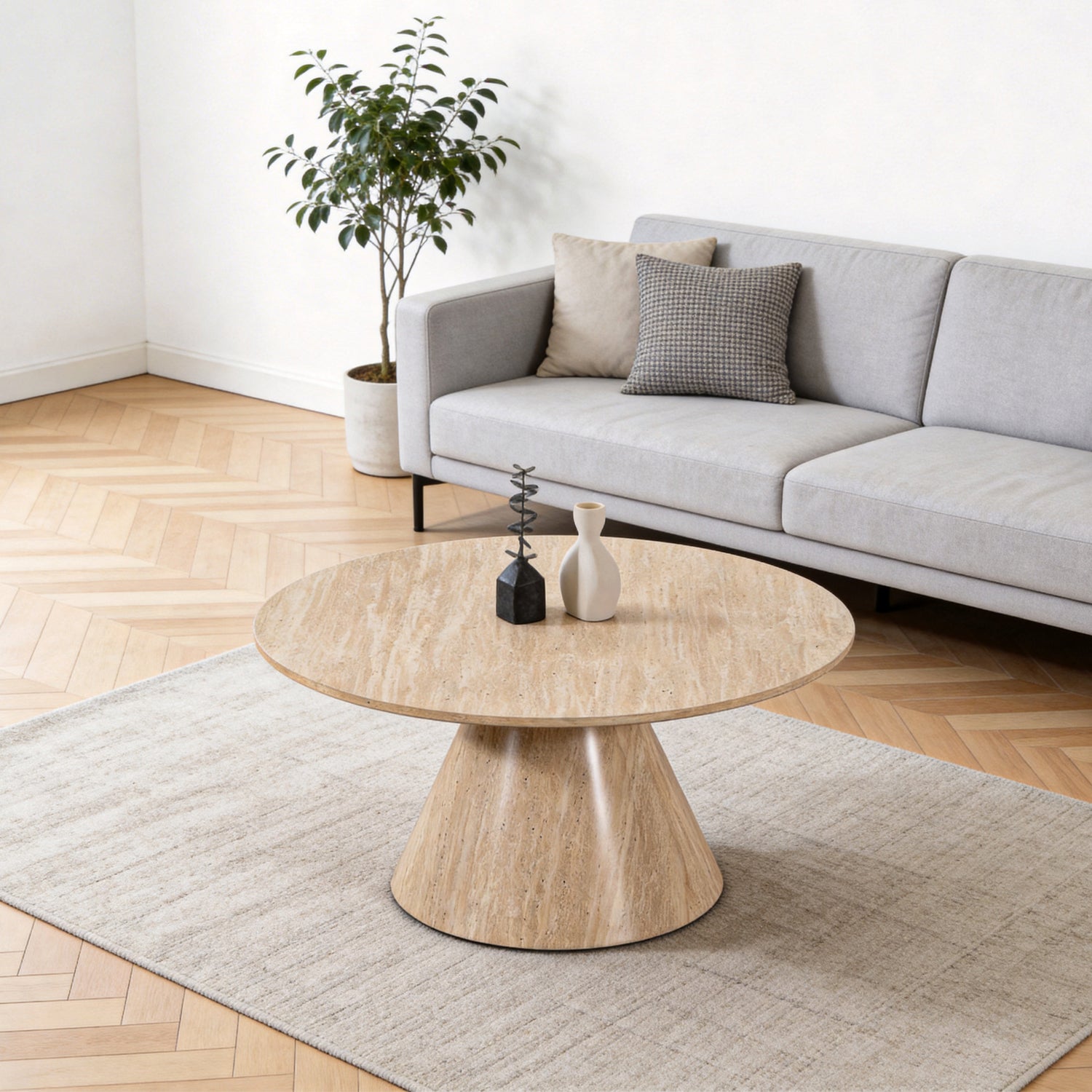 Mesa De Centro Otto Marmolado