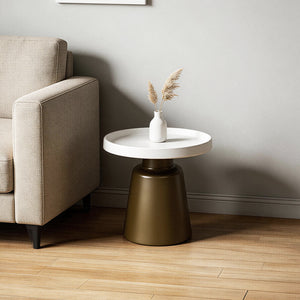 Mesa Auxiliar Pierre Champaña, Blanco Perla