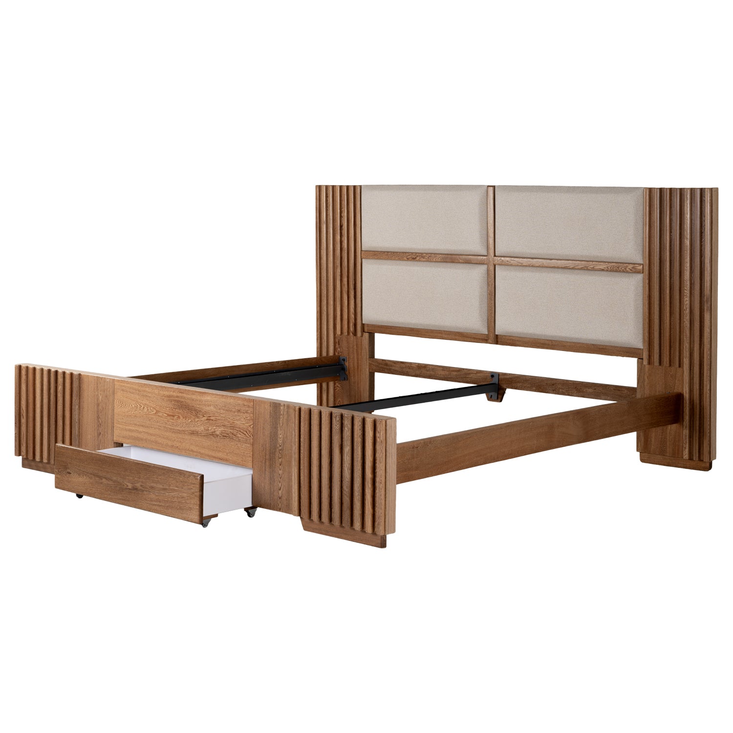 Alcoba King Texas Eurolino Bali Beige, Natural
