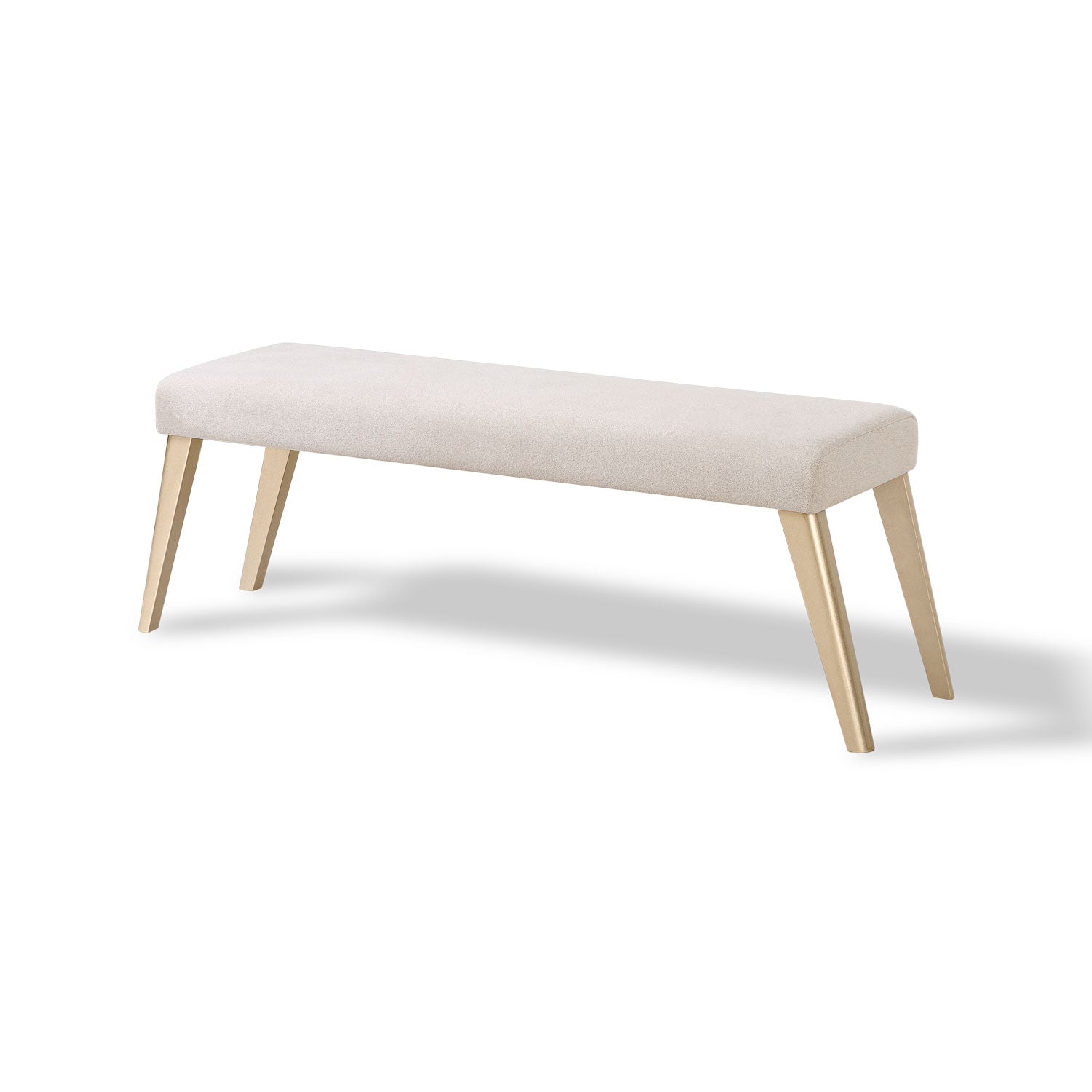 Comedor 6 Puestos Murano Velvet Serena Crema, Champaña Banca