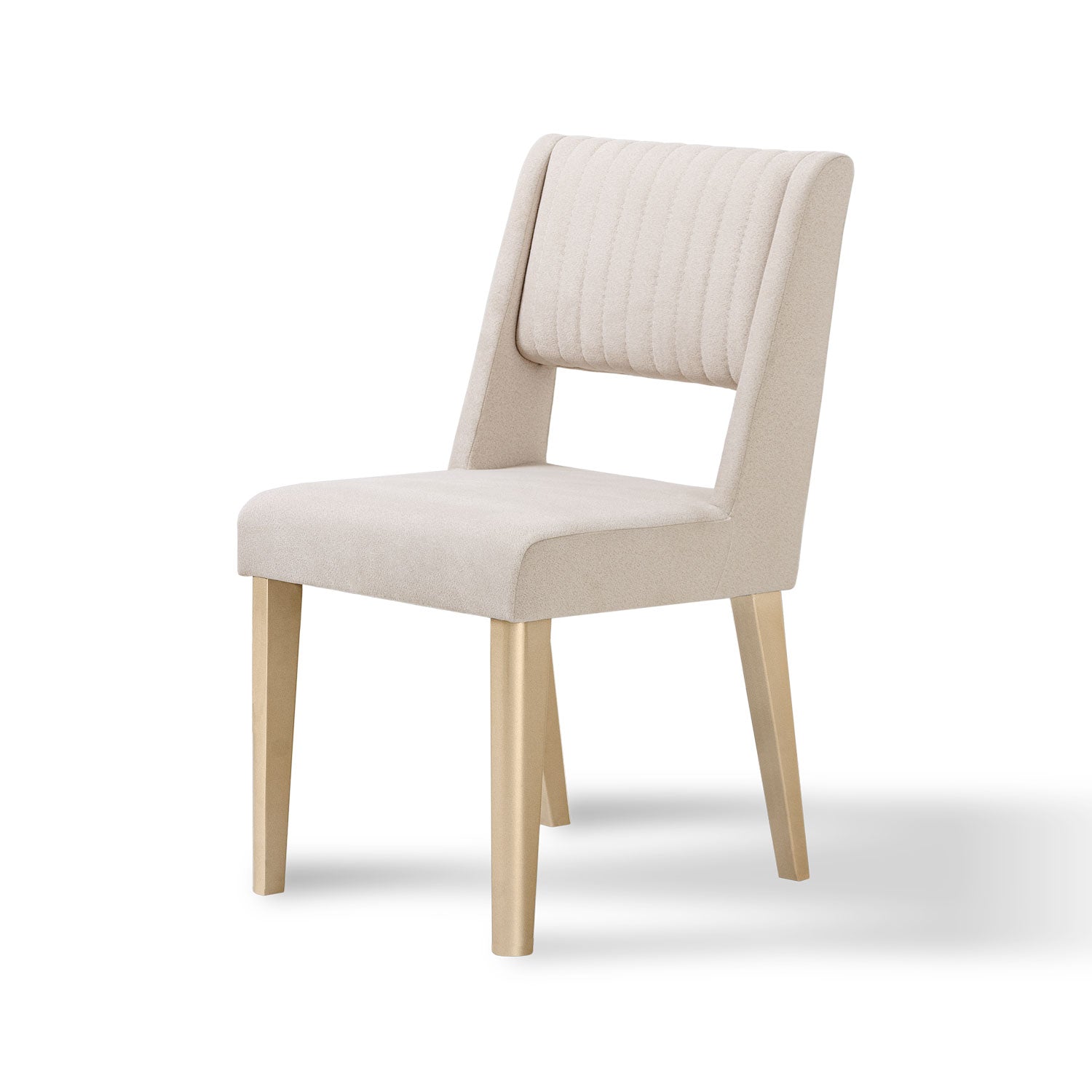 Comedor 6 Puestos Murano Velvet Serena Crema, Champaña Banca