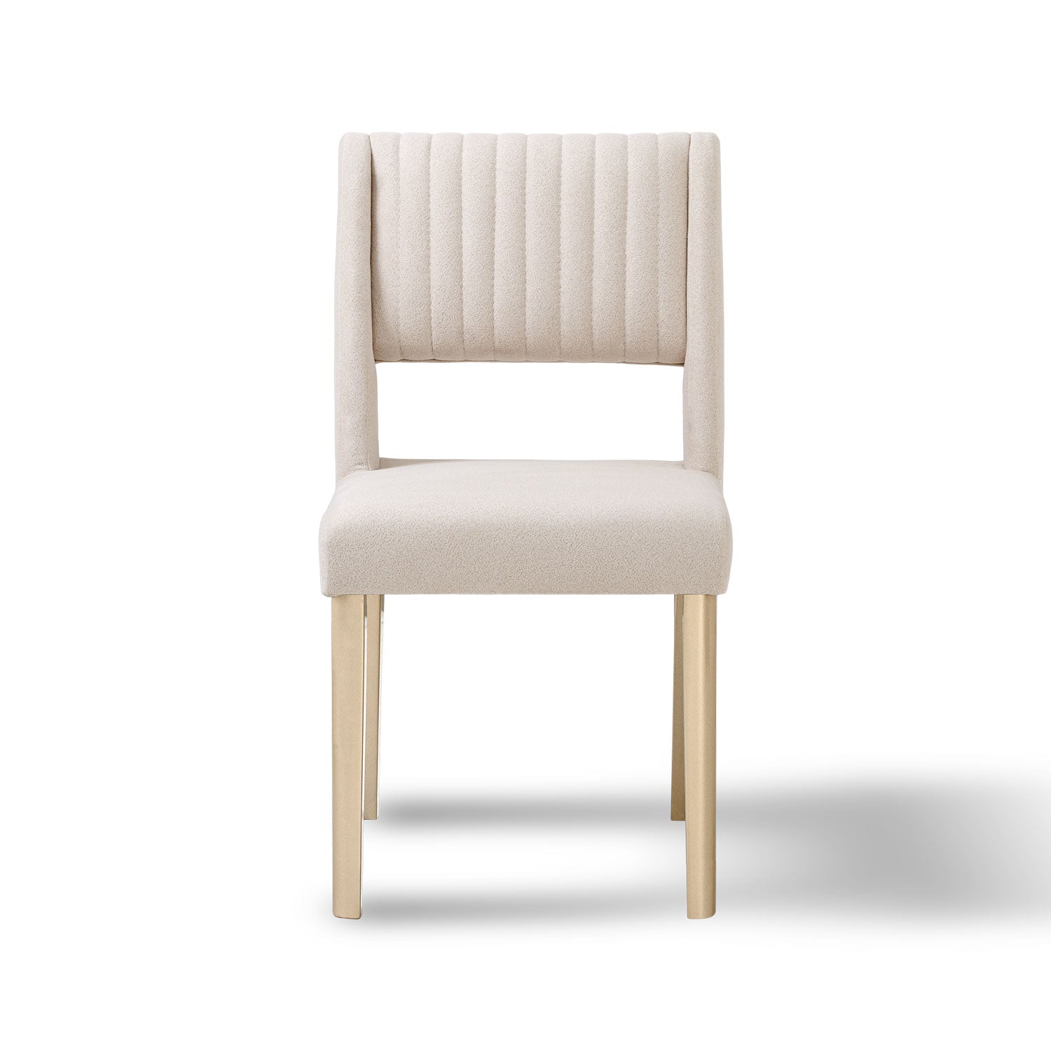 Comedor 6 Puestos Murano Velvet Serena Crema, Champaña Banca