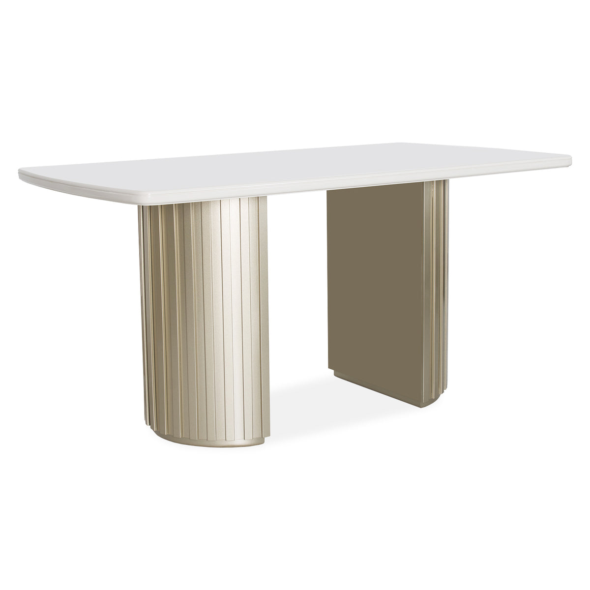 Comedor 6 Puestos Firence Velvet Suprema Sand, Champaña