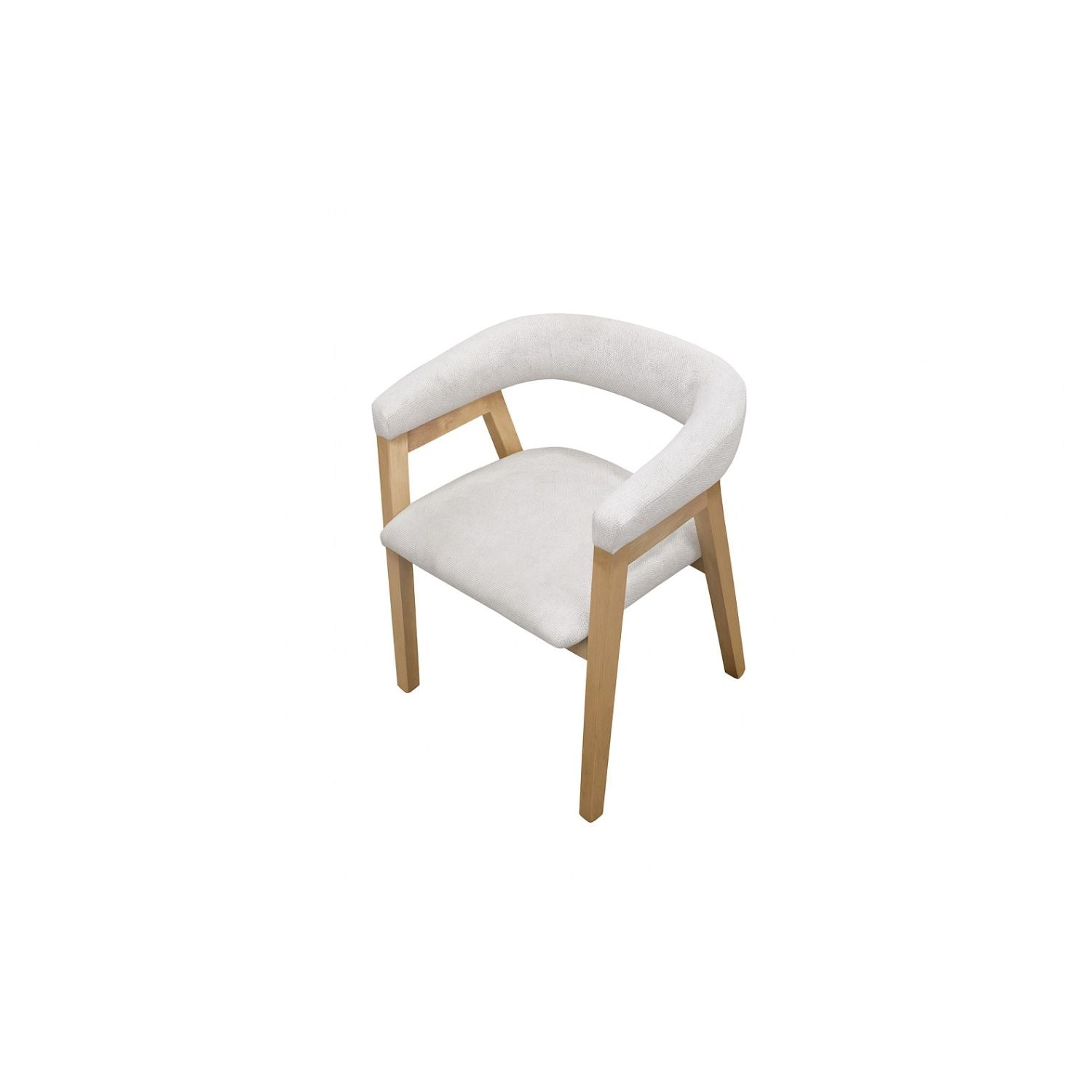 Comedor 6 Puestos Toronto Velvet Beige, Natural