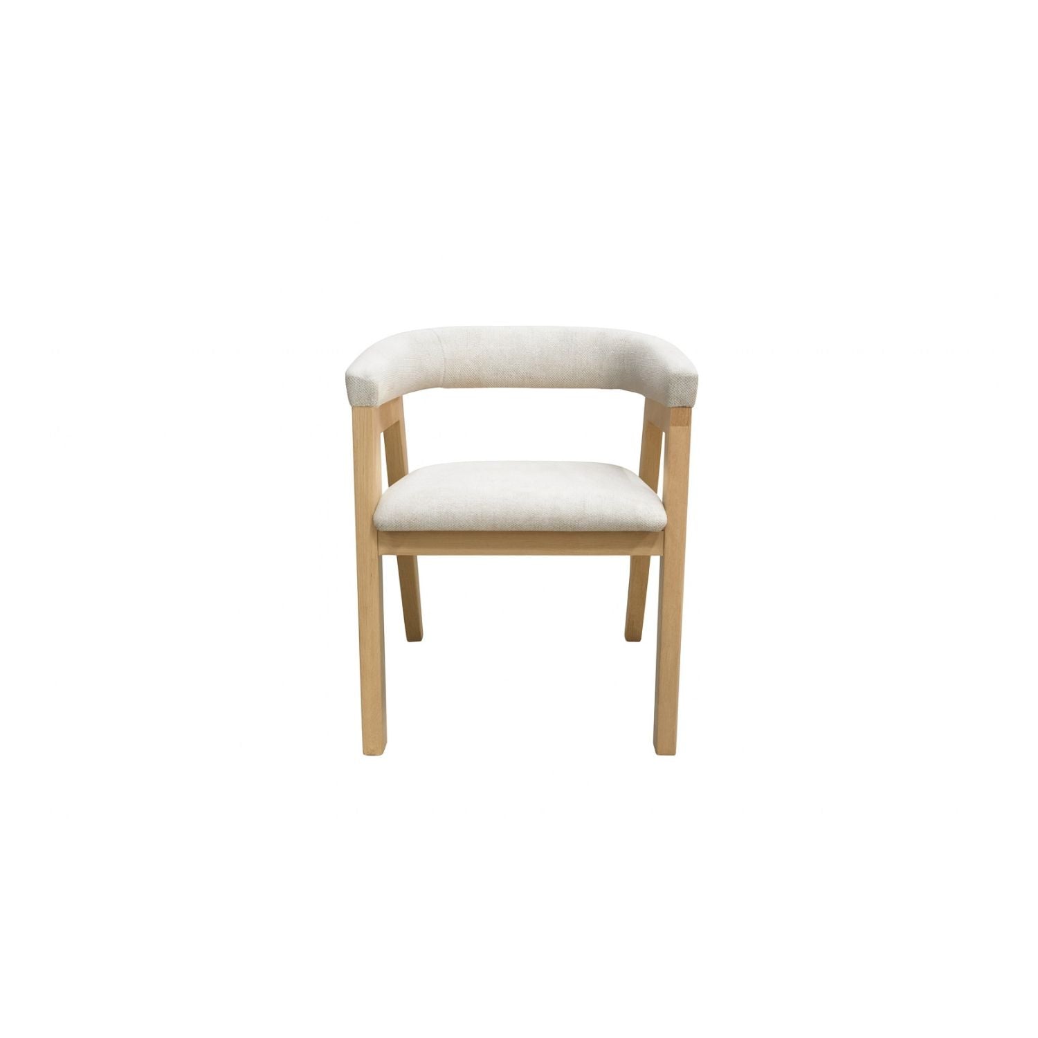 Comedor 6 Puestos Toronto Velvet Beige, Natural