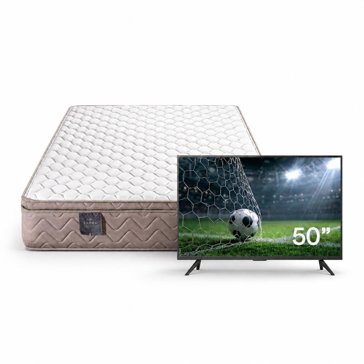 Colchón Queen Broadway Pillow Top + Gratis TV LED 50 Pulgadas