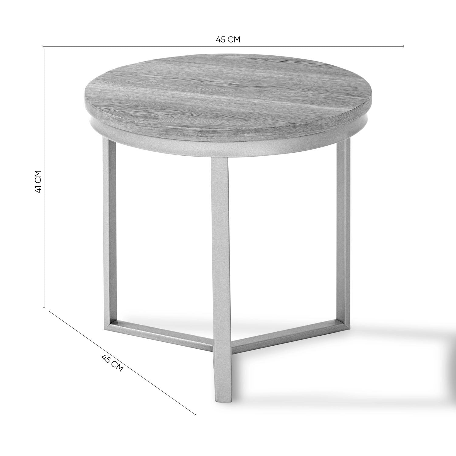 Mesa de Centro Luma 45 Natural, Champaña