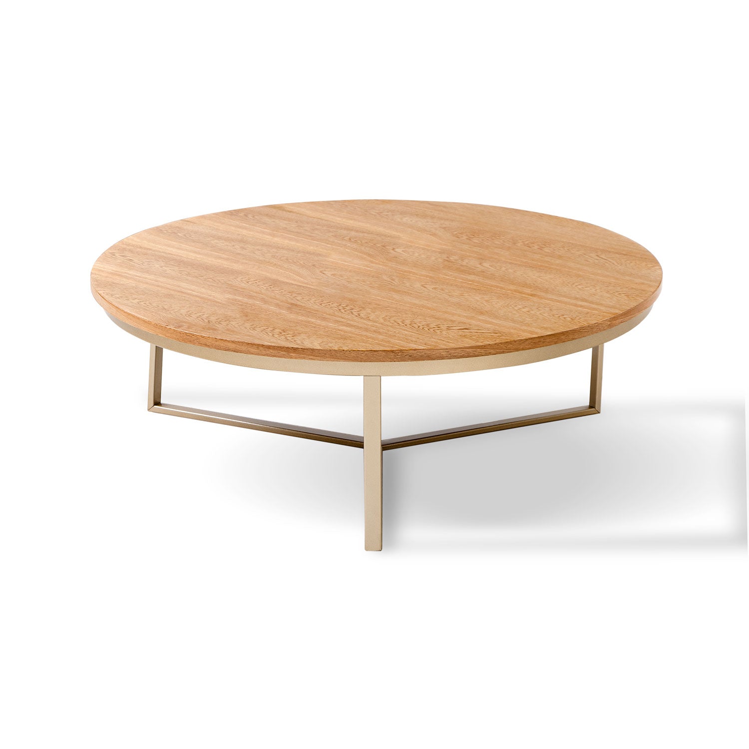 Mesa de Centro Luma 90 Natural, Champaña
