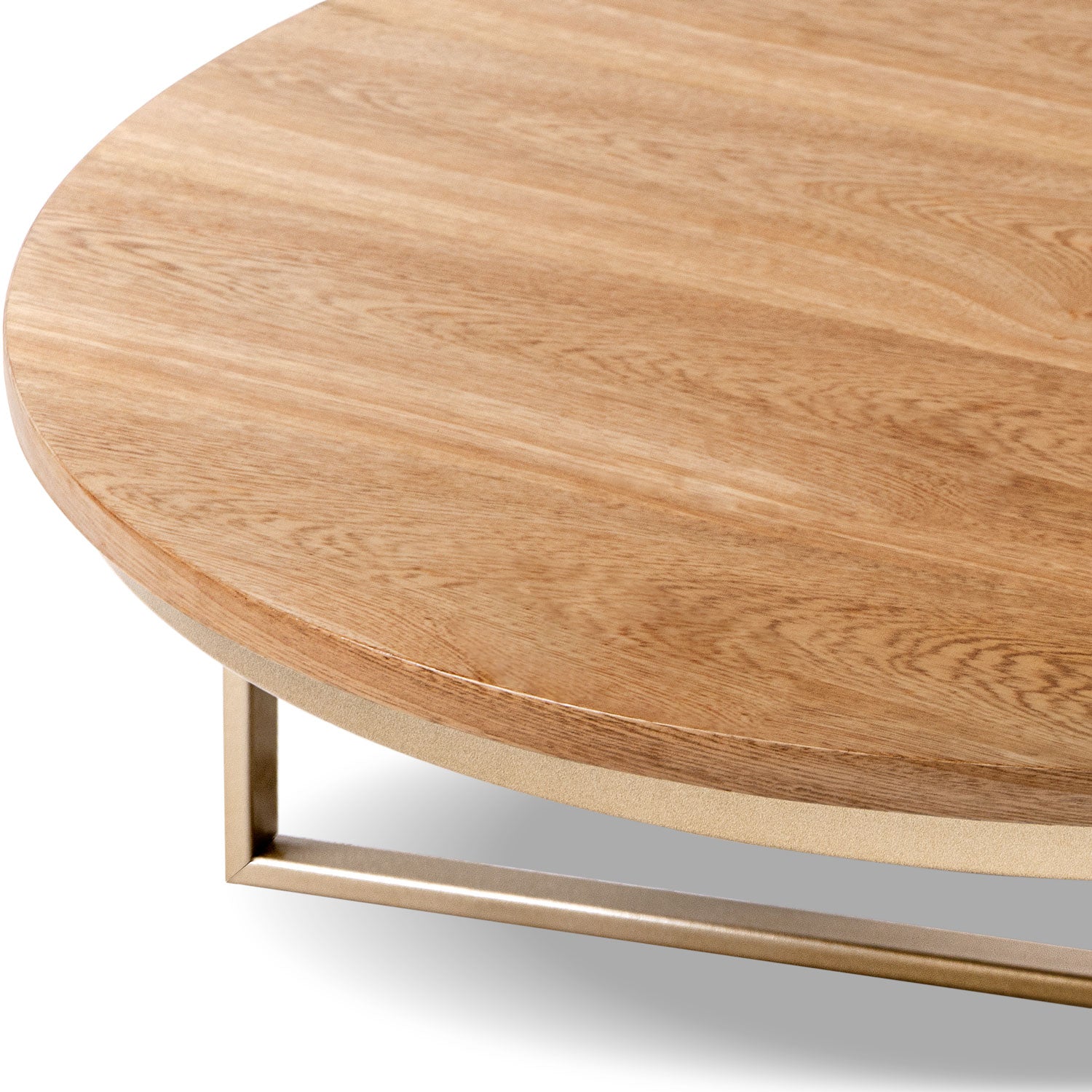 Mesa de Centro Luma 90 Natural, Champaña