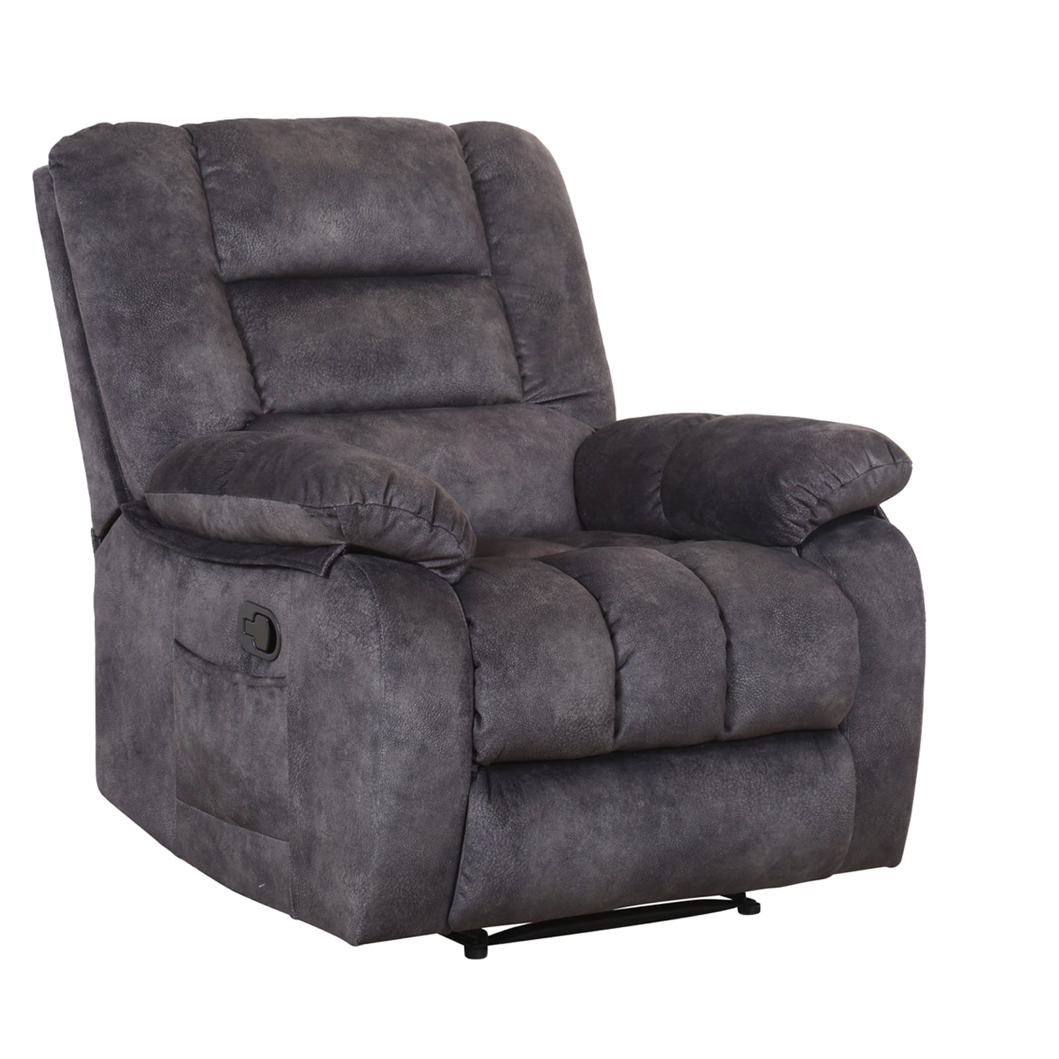 Sillón Reclinable Alfa Velvet Plomo