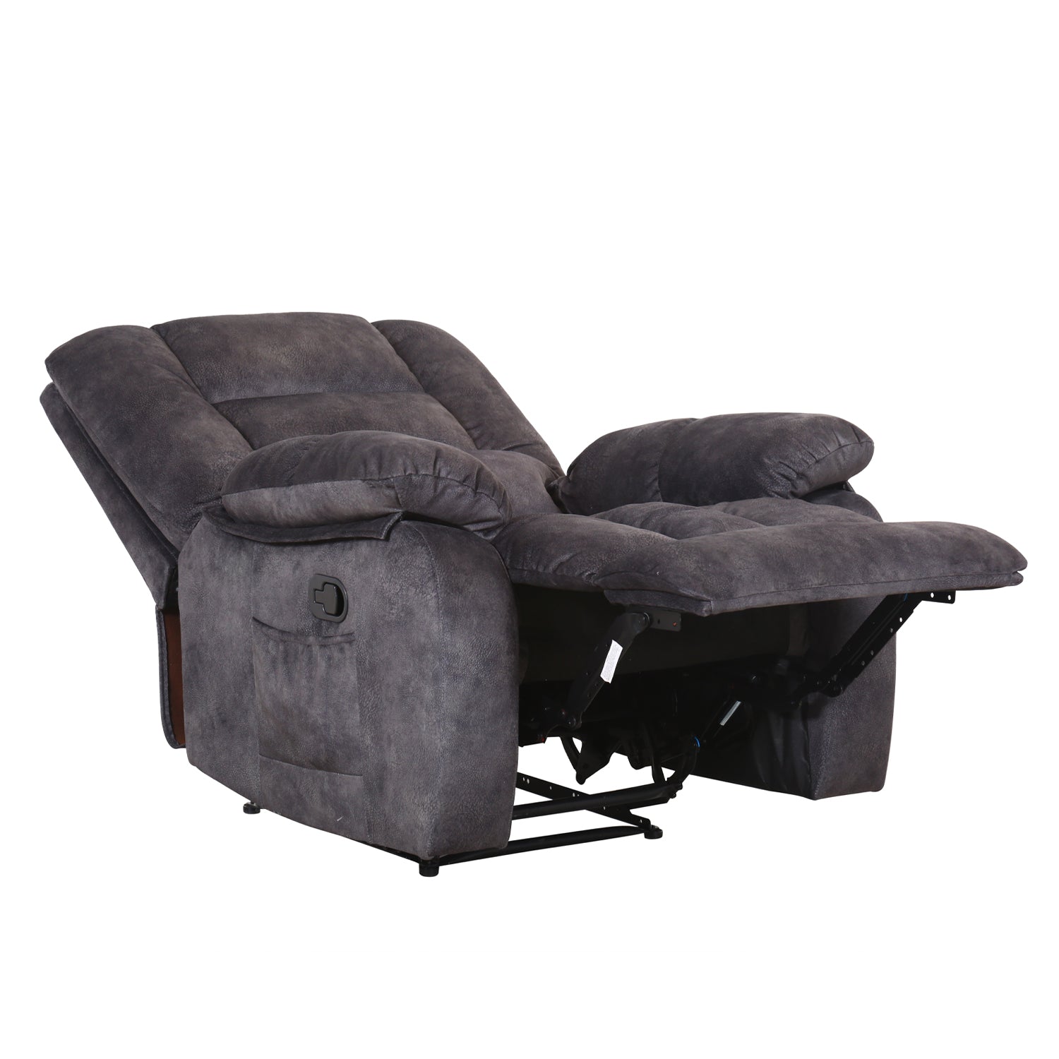 Sillón Reclinable Alfa Velvet Plomo