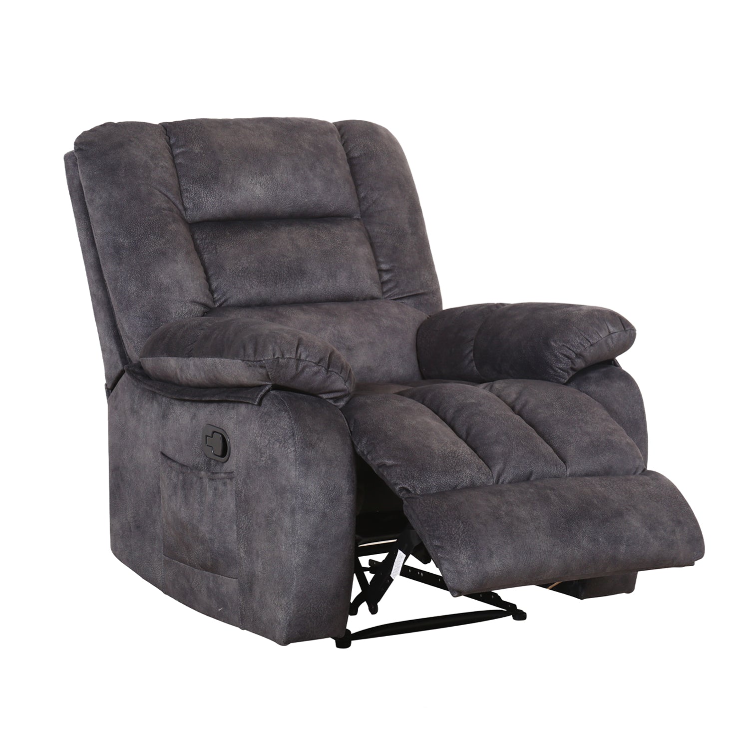 Sillón Reclinable Alfa Velvet Plomo