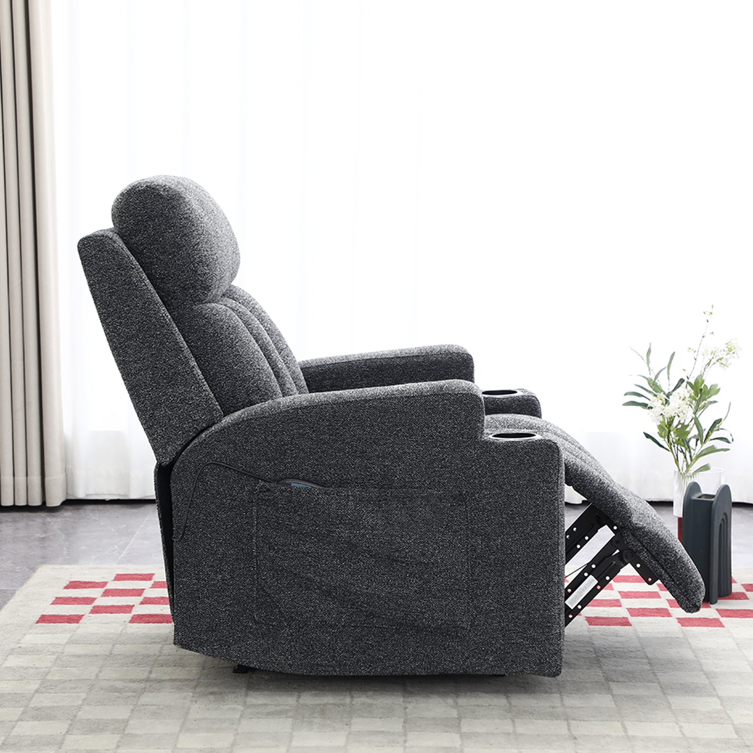 Sillón Reclinable Omega Chenille Plomo