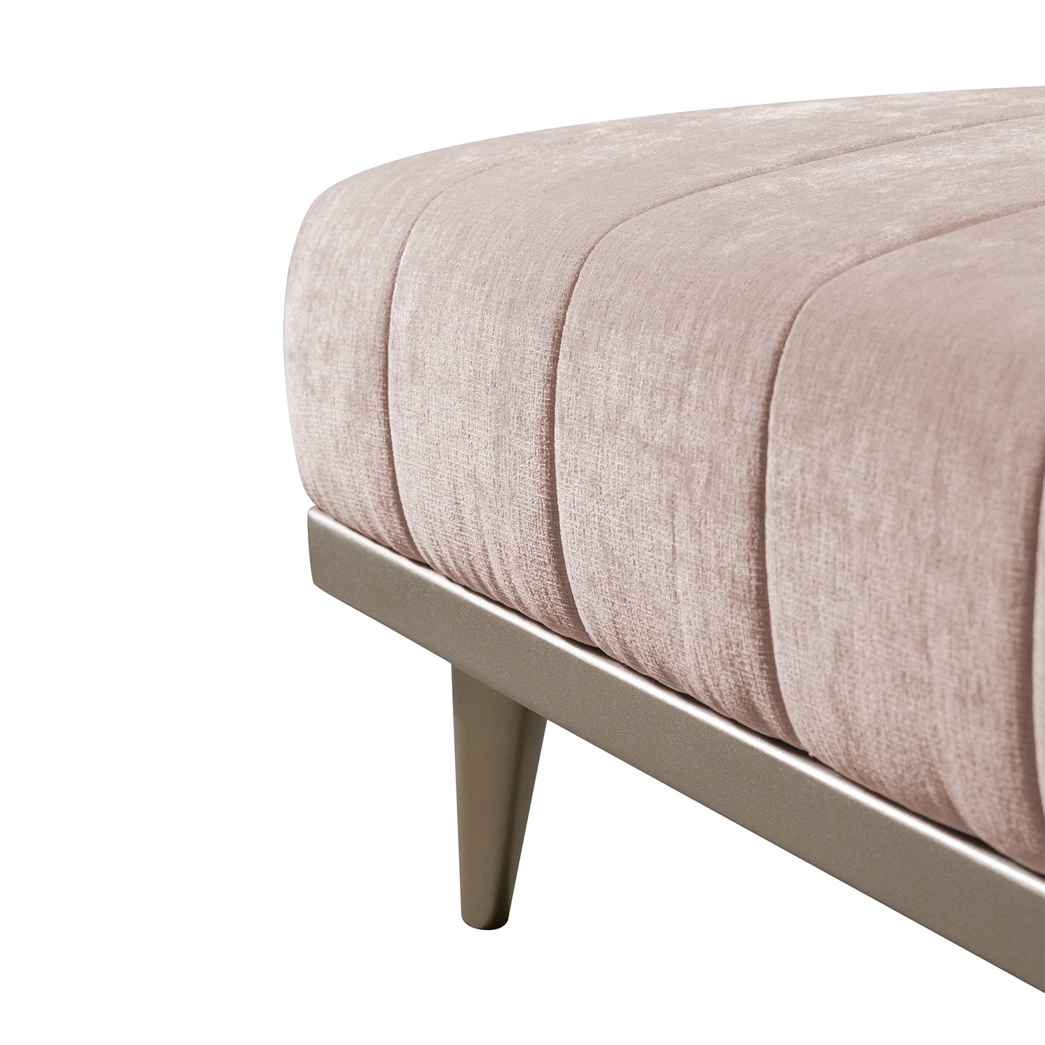 Sofá Cama Denzel Chenille Ainoa Rosa, Champaña