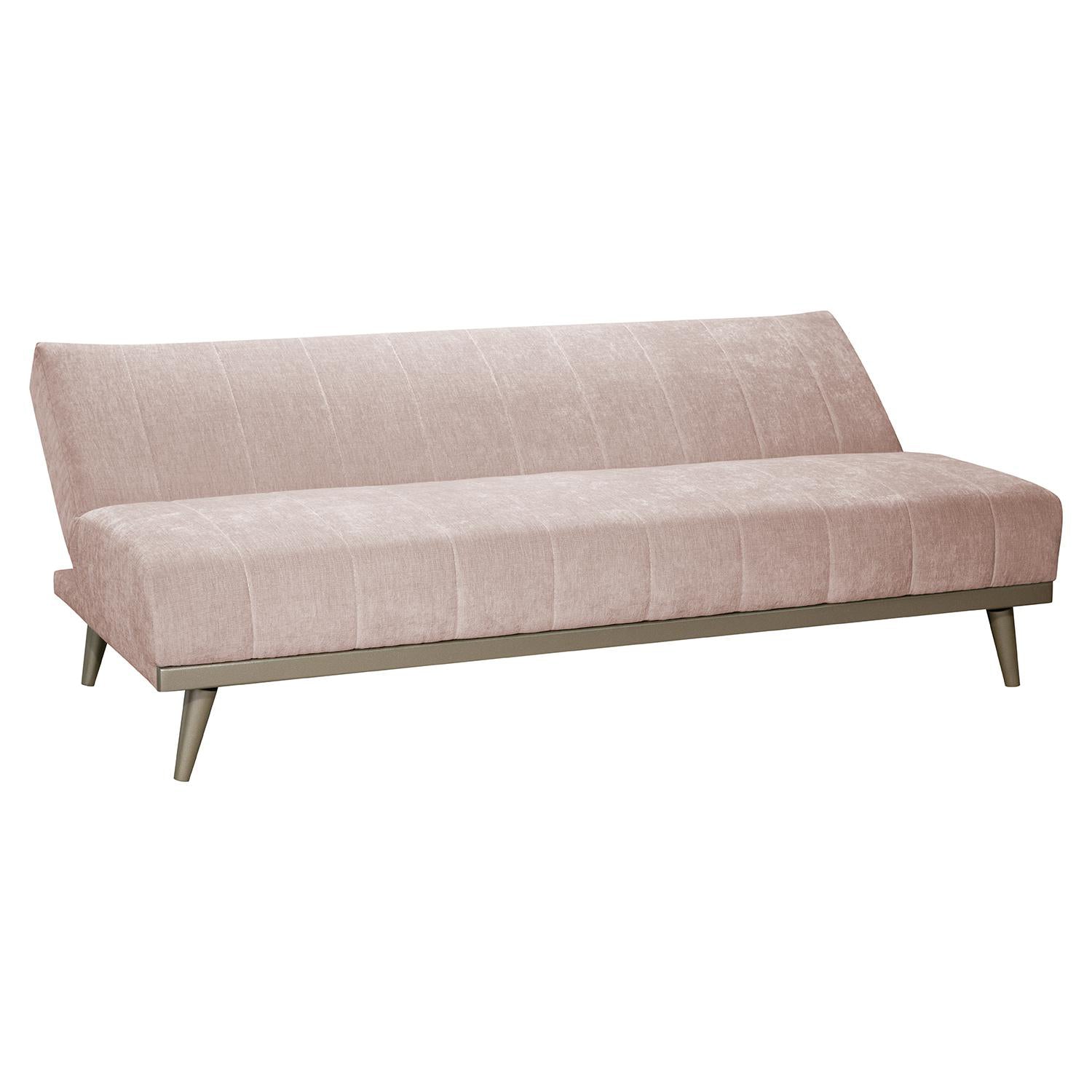 Sofá Cama Denzel Chenille Ainoa Rosa, Champaña
