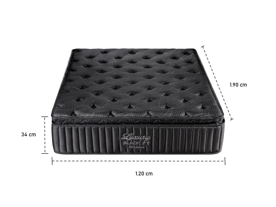 Colchón Doble Luxury Black Pillow Top