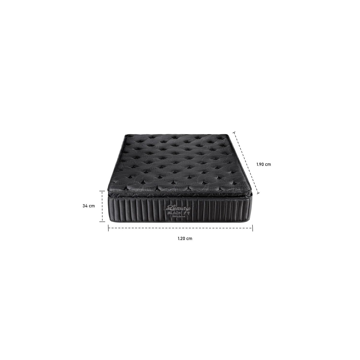 Colchón Doble Luxury Black Pillow Top