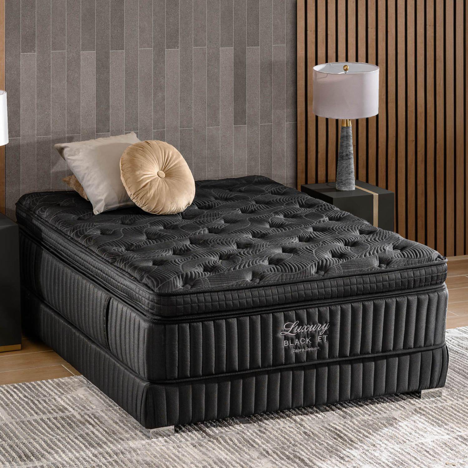 Colchón Queen Luxury Black Euro Top
