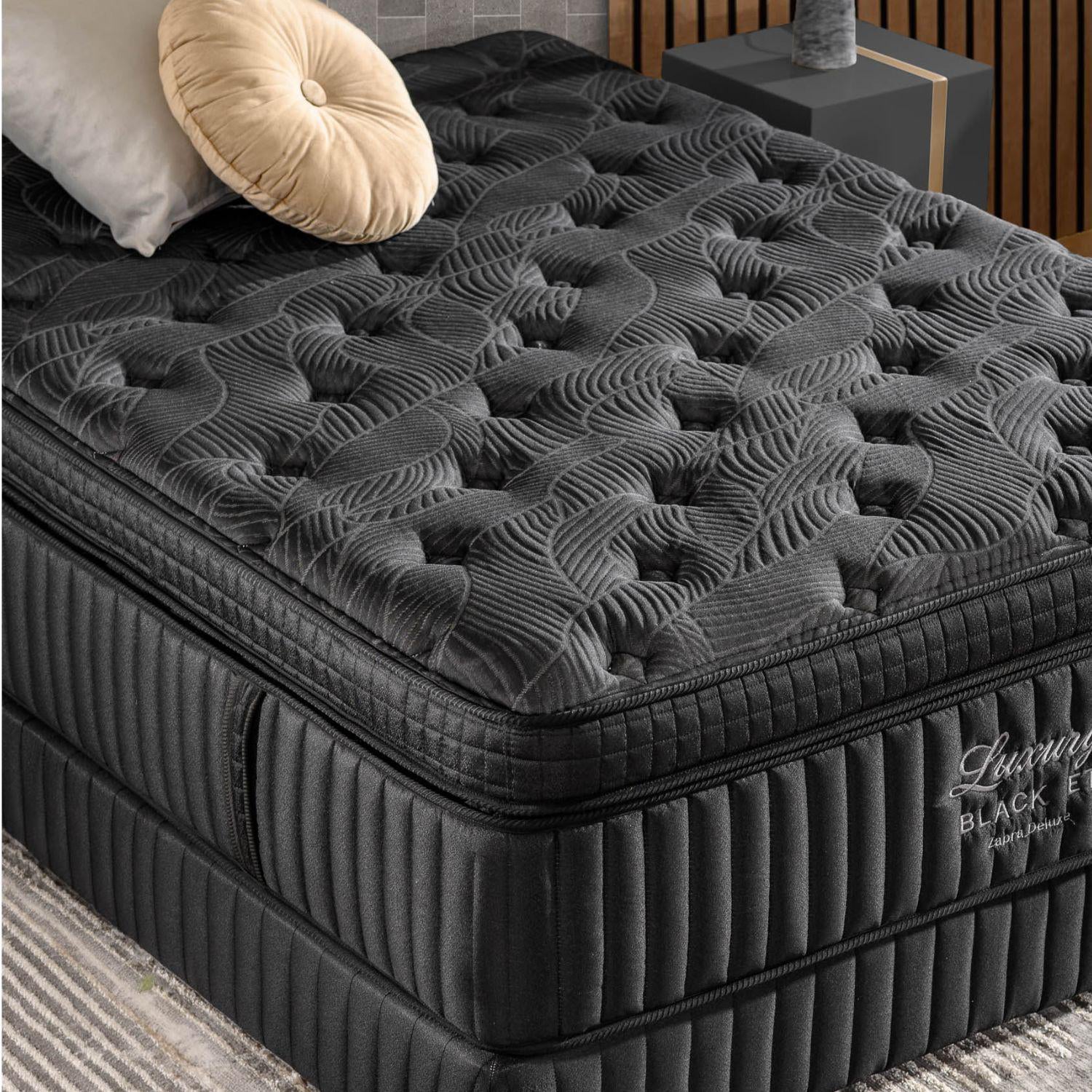 Colchón Queen Luxury Black Euro Top