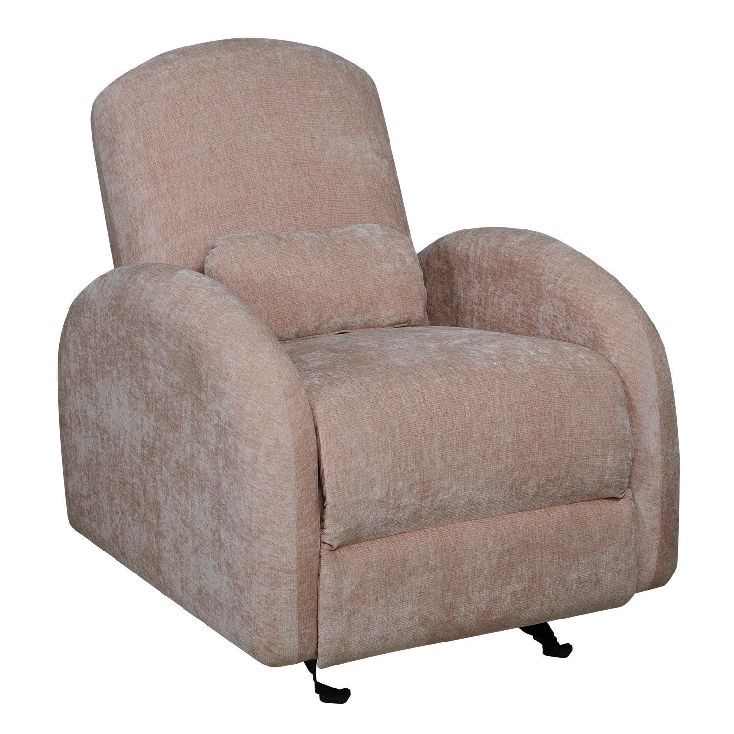 Silla Reclinable Ellis Chenille Ainoa Rosa Mecedora