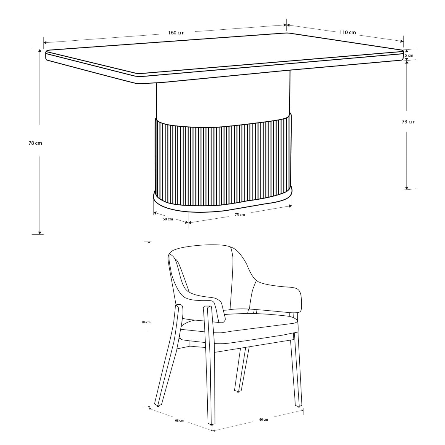 Comedor 6 Puestos Fendi Boucle Almendra, Taupe Perla