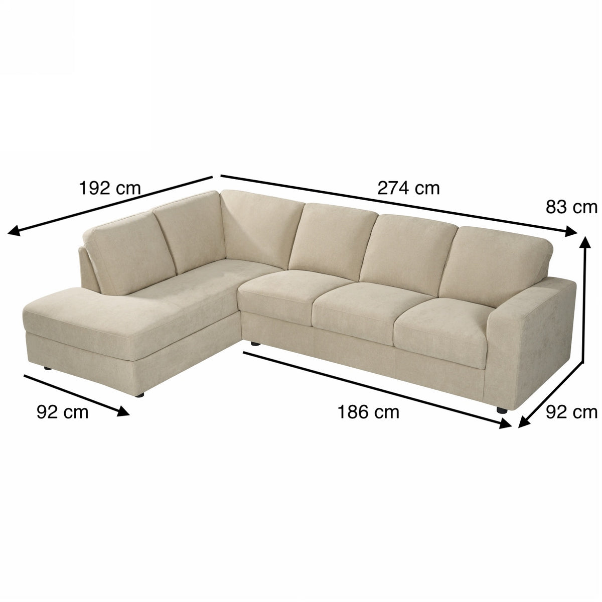 Sala Rinconera Rusel Chenille Plomo