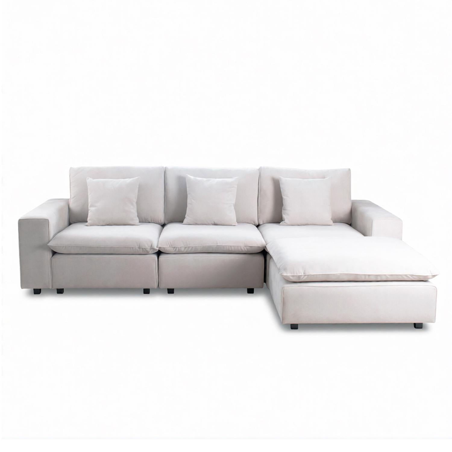 Sala Funcional Luzati Chenille Impetu Beige