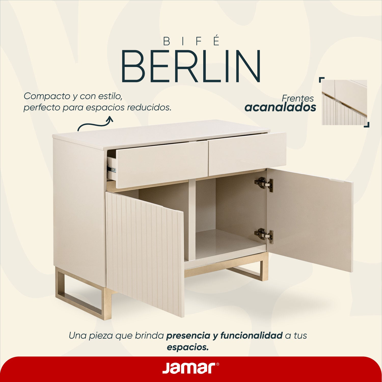 Bifé Berlin Greige, Champaña