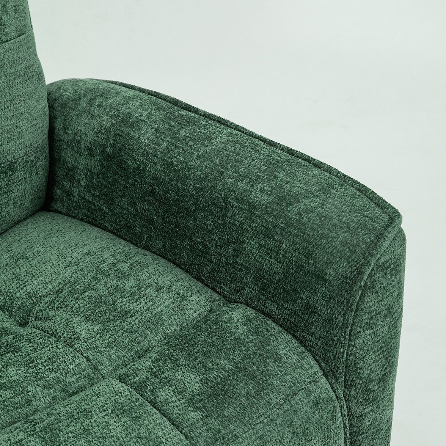 Sillón Reclinable Eléctrico Maya Chenille Verde Oscuro