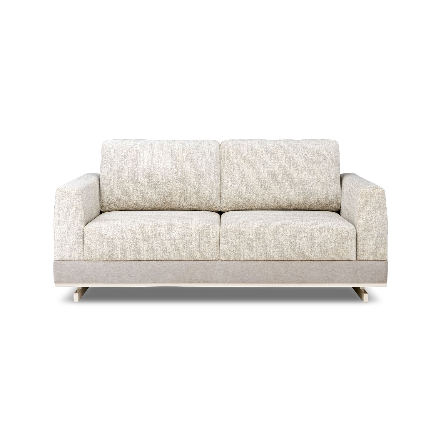 Sofa 2 Puestos Marcus Velvet Diversa Arena, Latte.