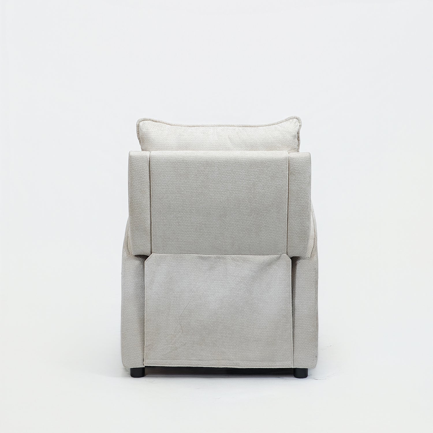 Sillón Reclinable Eléctrico Maya Chenille Blanco